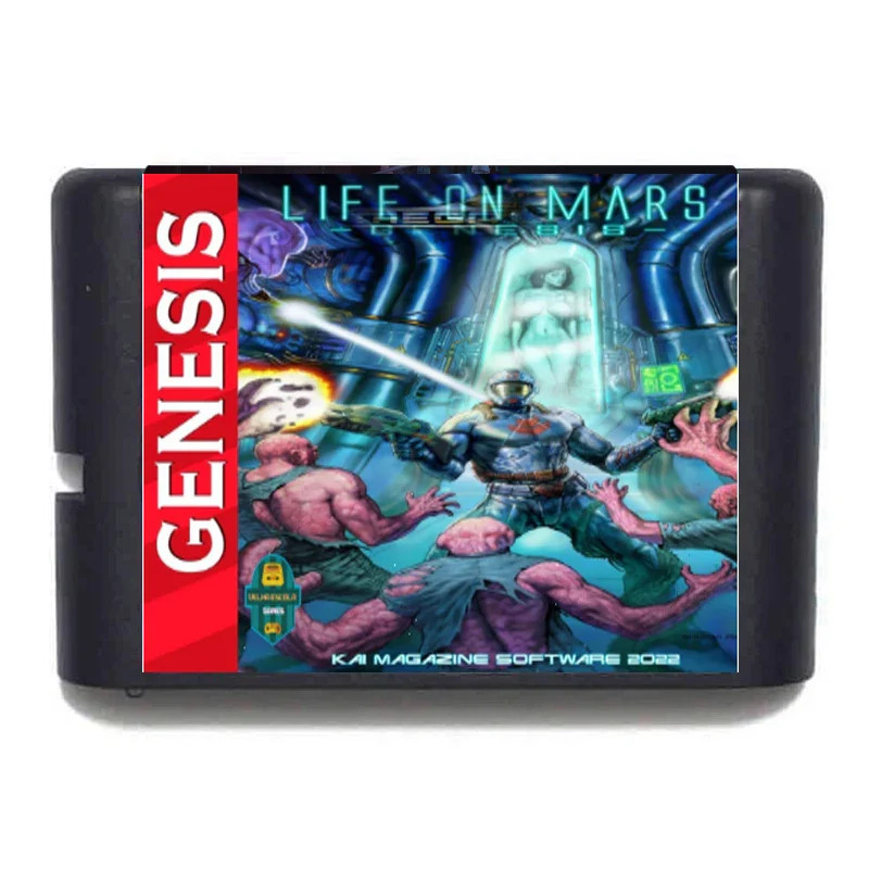 Life on mars 16 Bit Genesis/MD Game Cartridge, Full Version