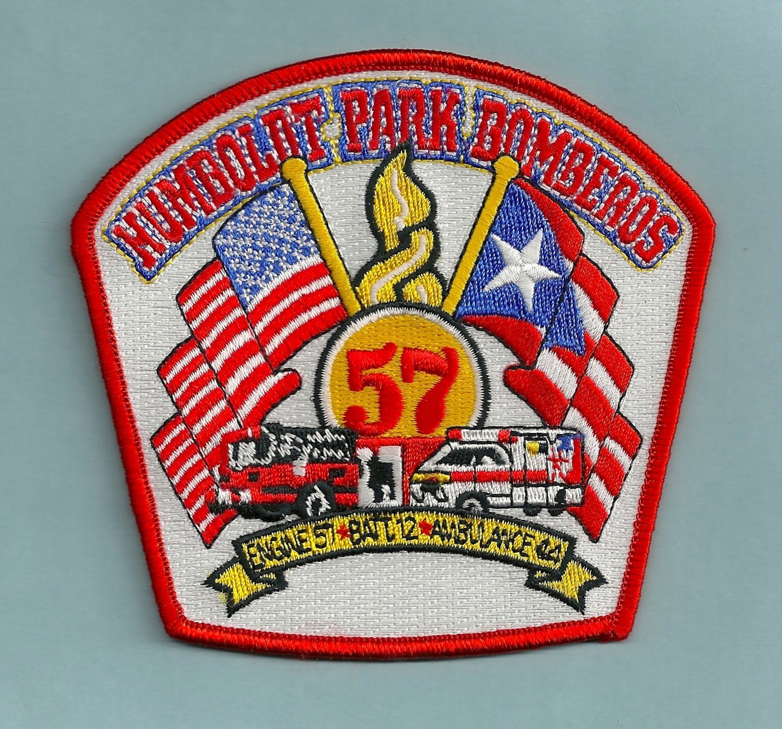 CHICAGO ENGINE COMPANY 57 FIRE PATCH HUMBOLDT PARK