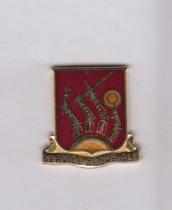 US ARMY 601st Ordnance Battalion crest DUI badge G-23