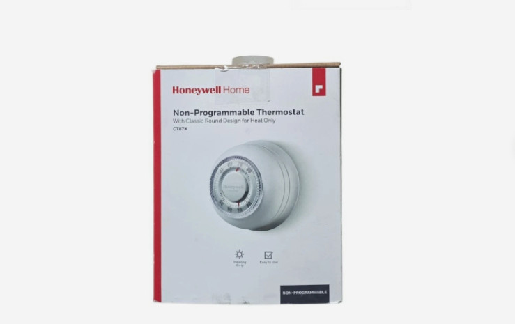 Honeywell CT87N1001/E1 Basic Manual Round Thermostat. HEAT ONLY