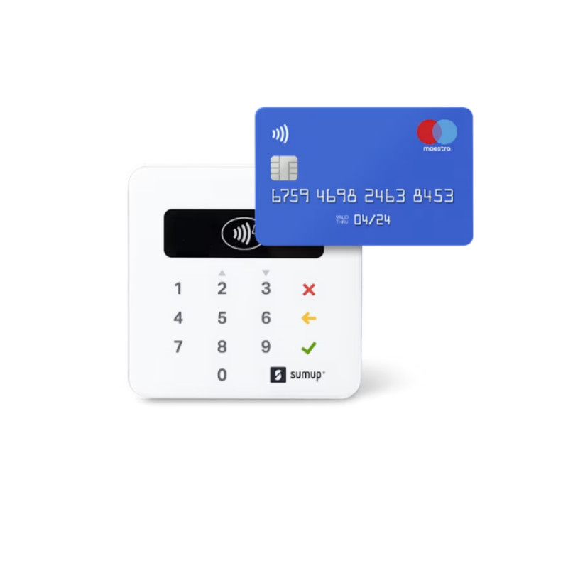SumUp Air Card Reader Bluetooth Contactless Chip/ PIN iOS Android, Free Shipping