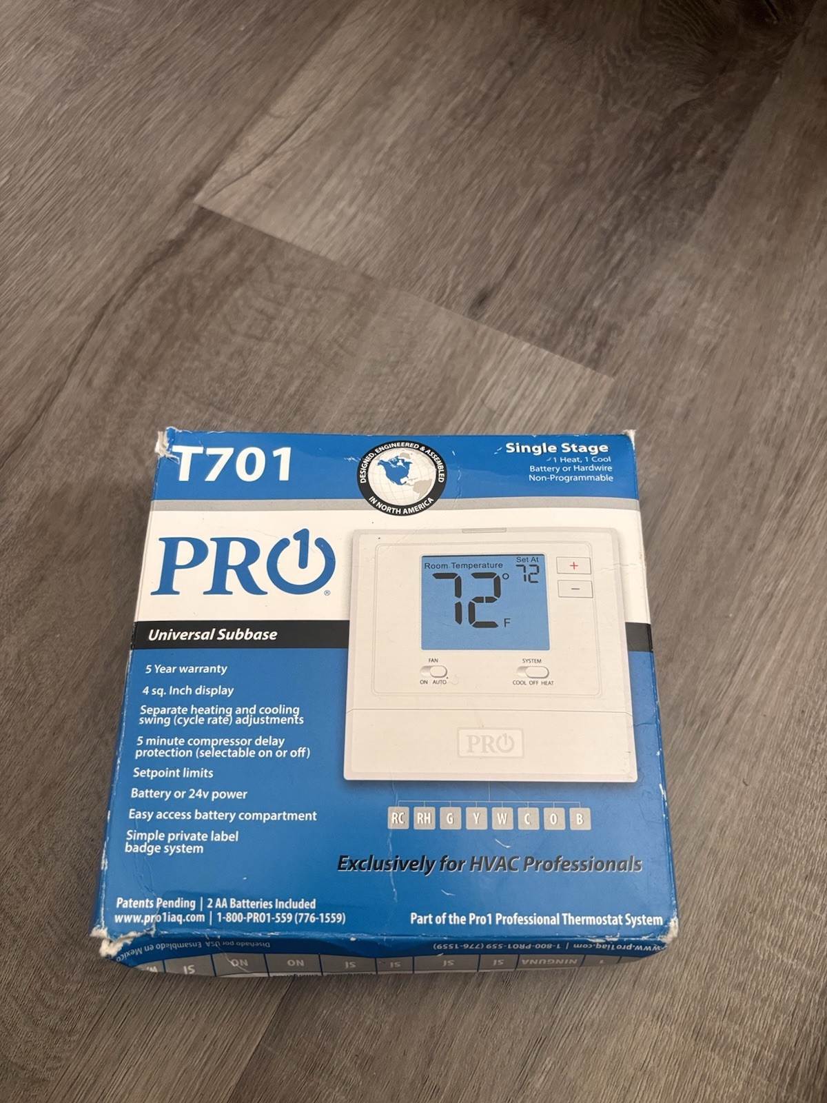 PRO1 IAQ T701 Non-Programmable Electronic Thermostat