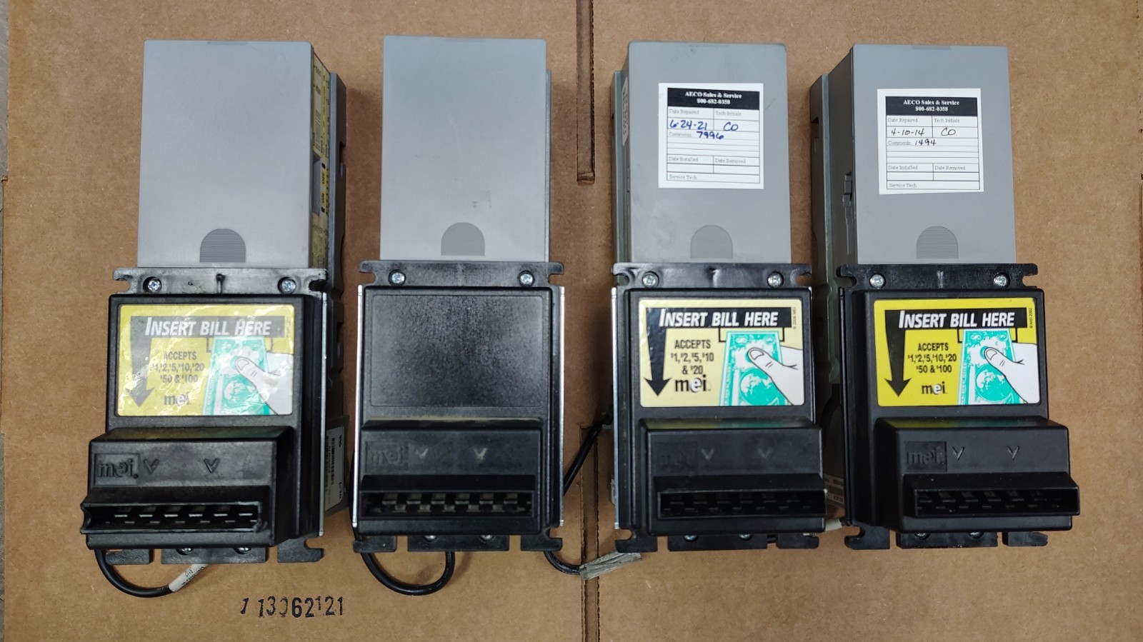 LOT mars mei ae2811 ae 2811 bill acceptor 1/5/10/20/50/100 validator 120v 2831