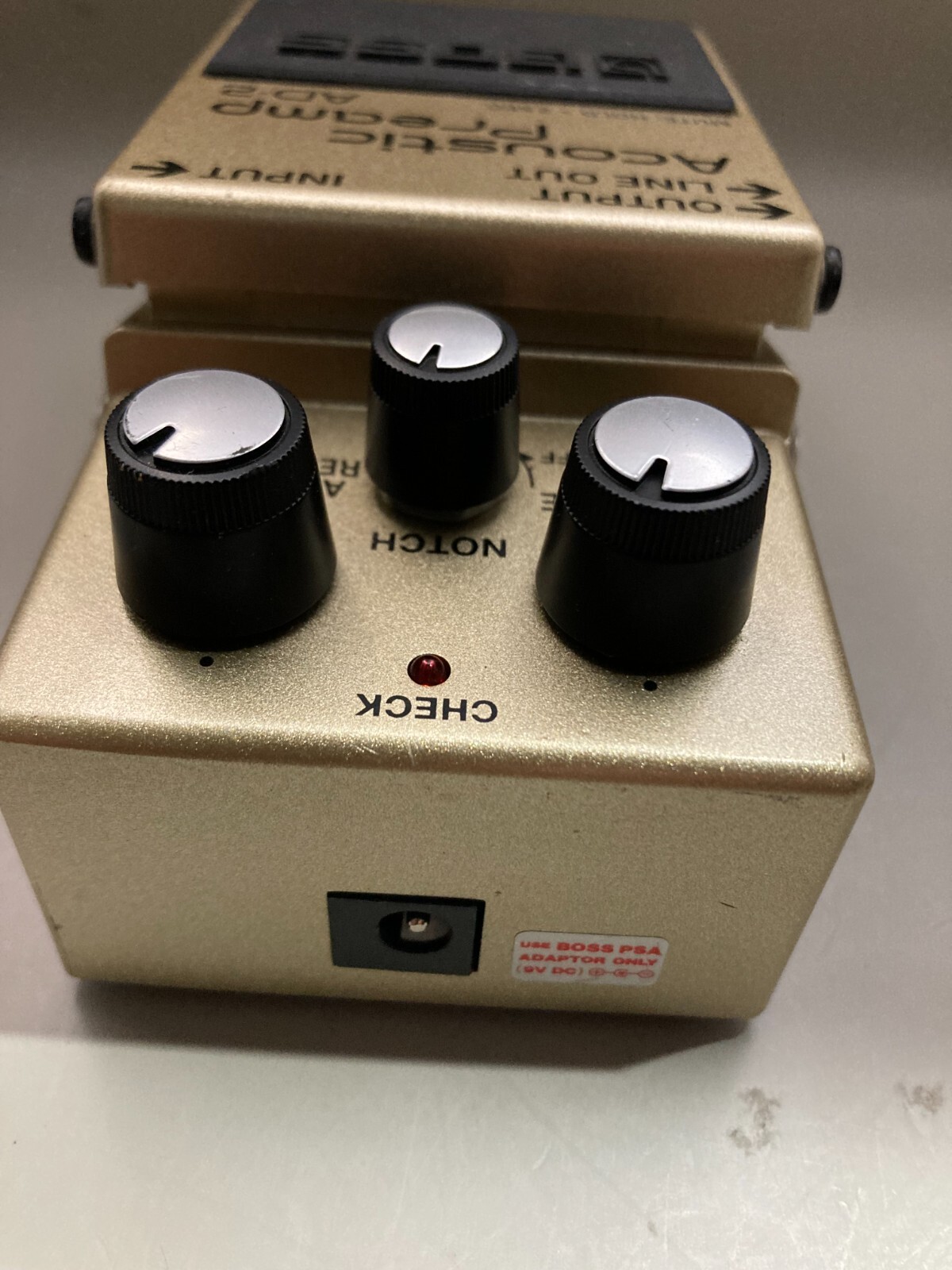 Boss AD-2 Acoustic Preamp Guitar Effects Pedal Tested Working