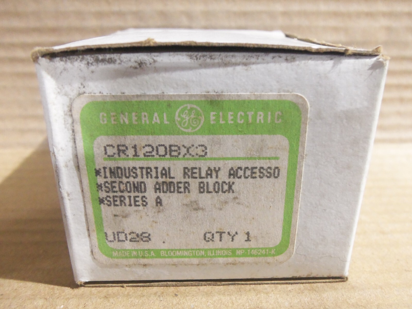 New General Electric CR120BX3 Series A First Adder Block Industrial Relay