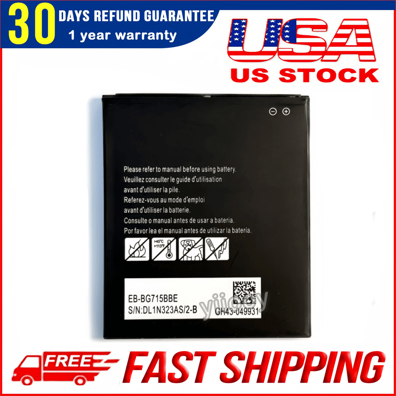 OEM EB-BG715BBE Battery for Samsung Galaxy XCover Pro SM-G715U1 SM-G715A SM-G715