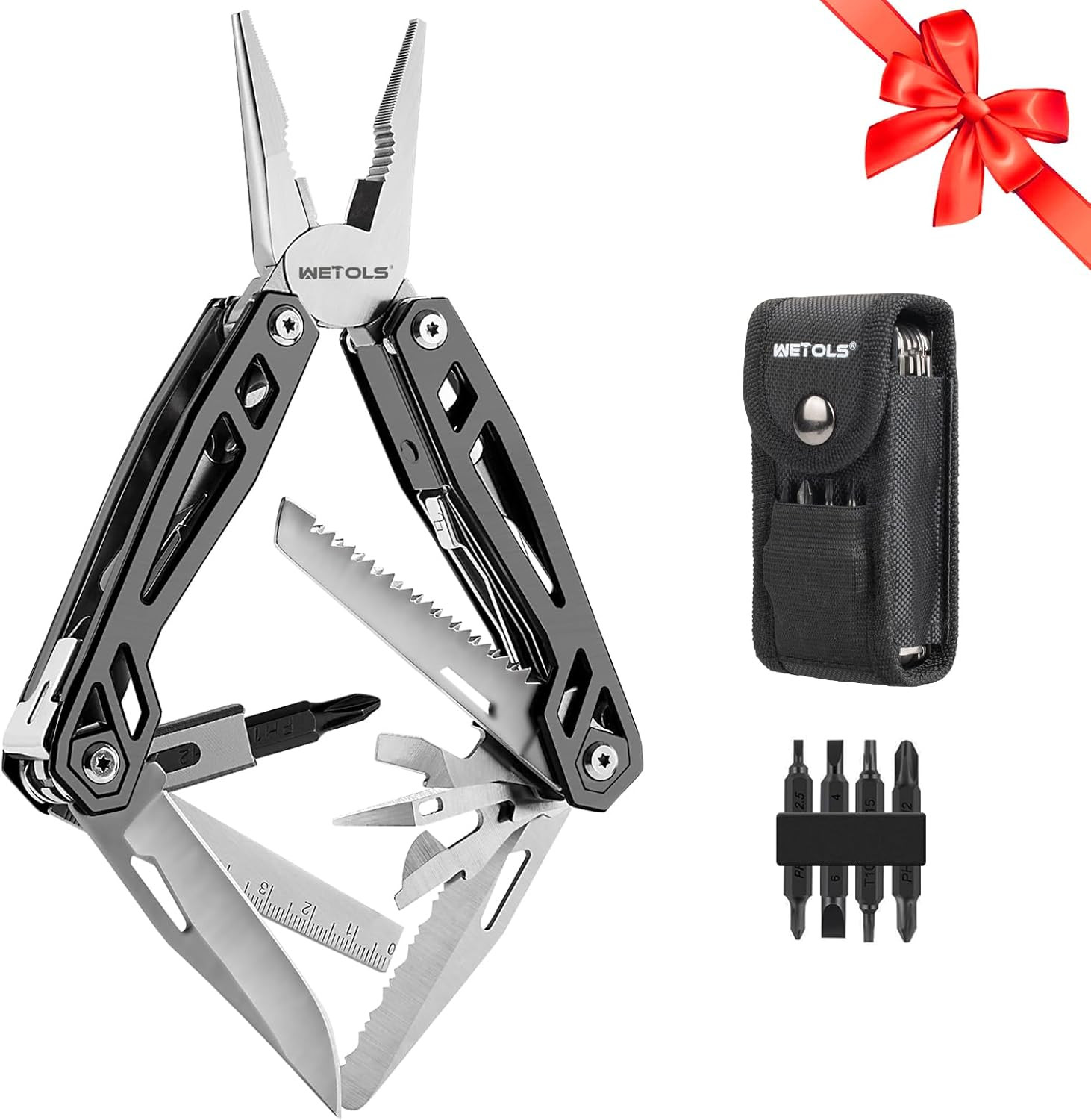 Father‘S Day Gifts for Men Dad Him,  21-In-1 Multitools with Pocket Knife, Stain