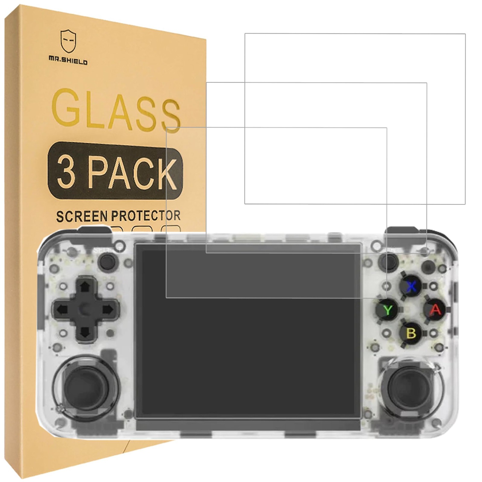 Mr.Shield Screen Protector Compatible with ANBERNIC RG35XX H [Tempered clear