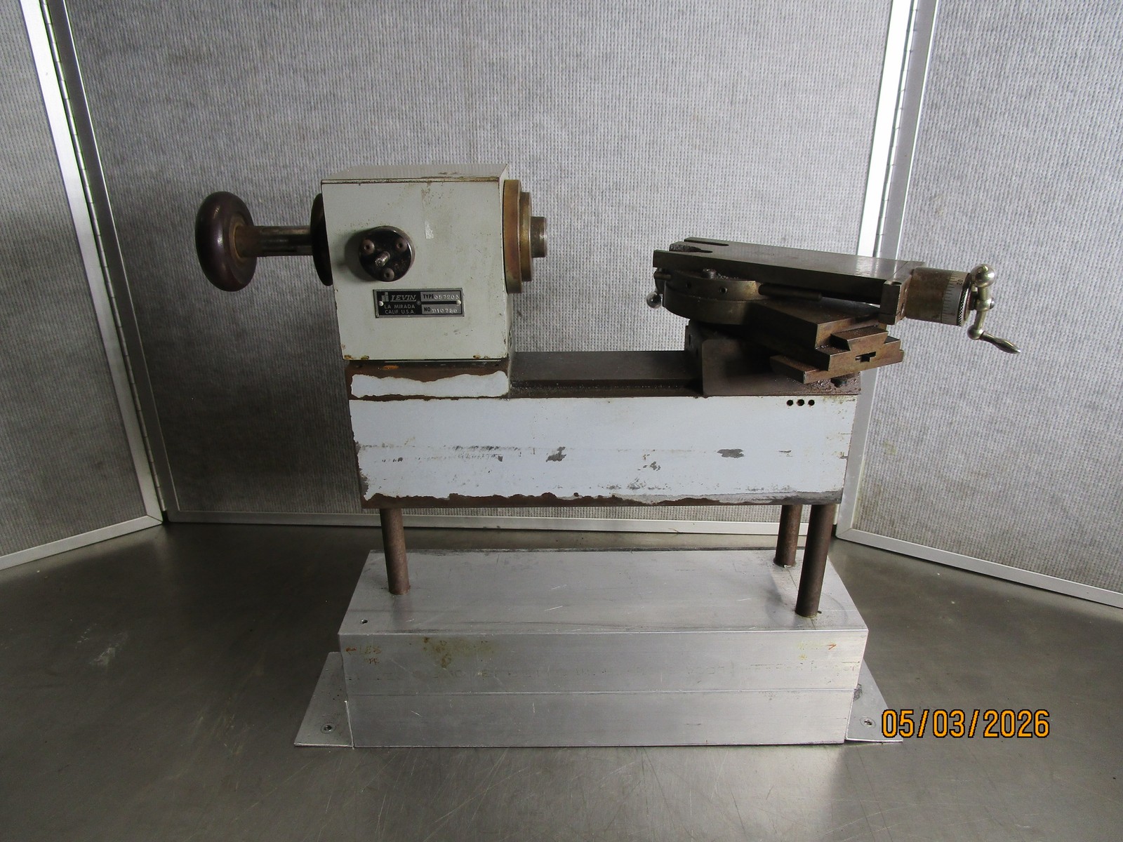 Levin Watchmaker Lathe D10730 w Cross Slide Parts & Repair