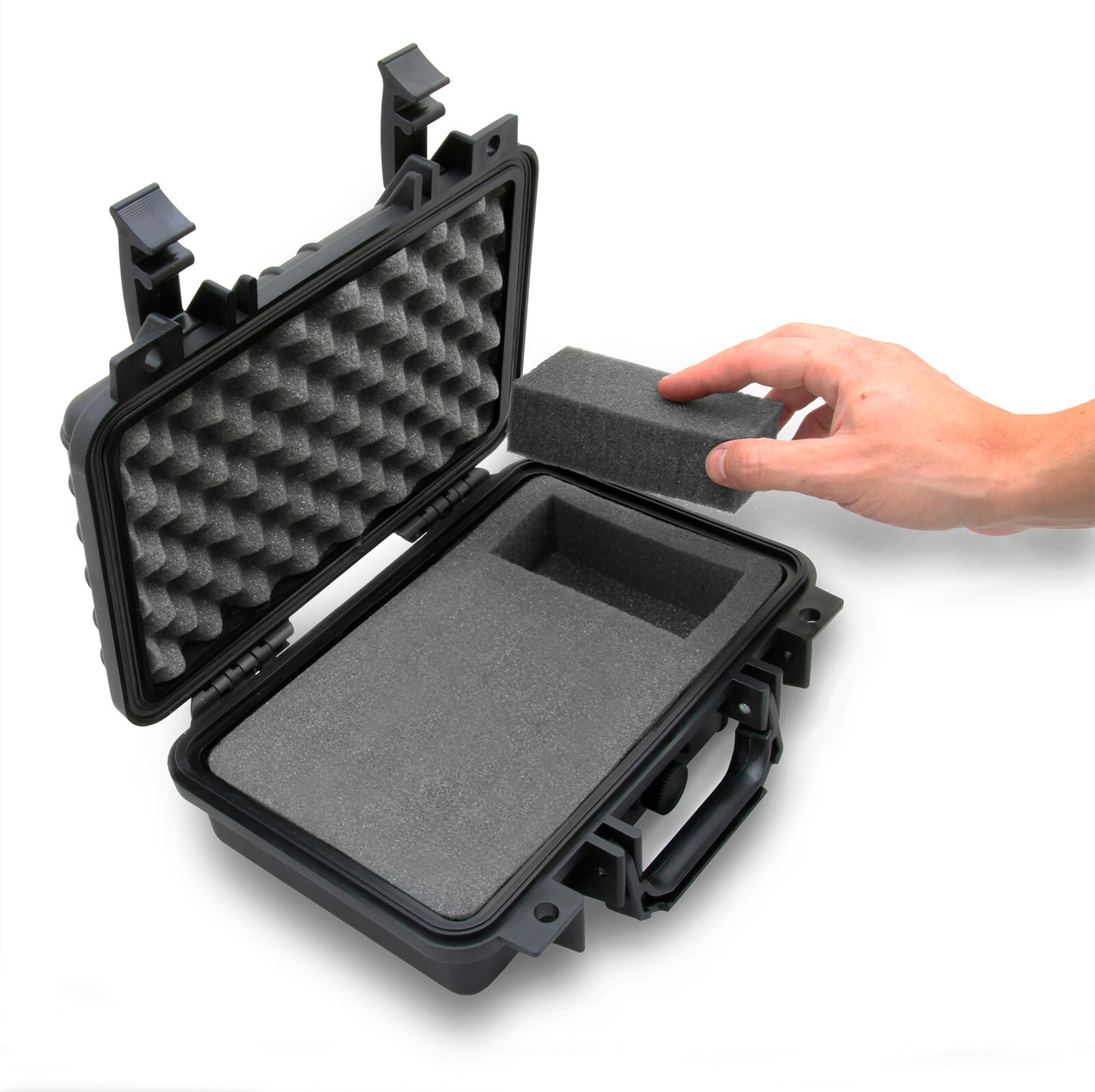 CASEMATIX Hard Shell TourBox Controller Case in Waterproof Exterior, Case Only