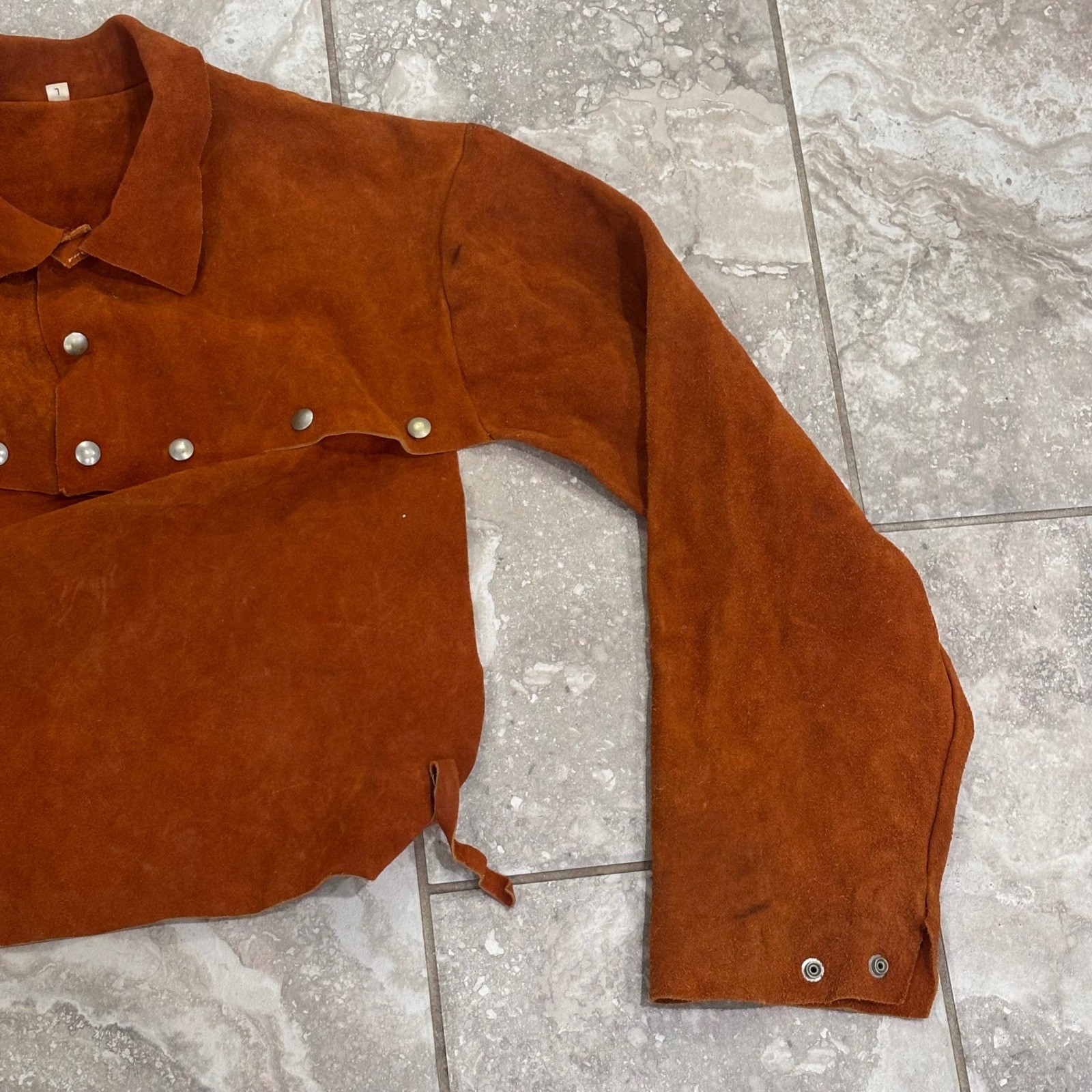 Men's Cowhide Leather Welding Capr Size Large