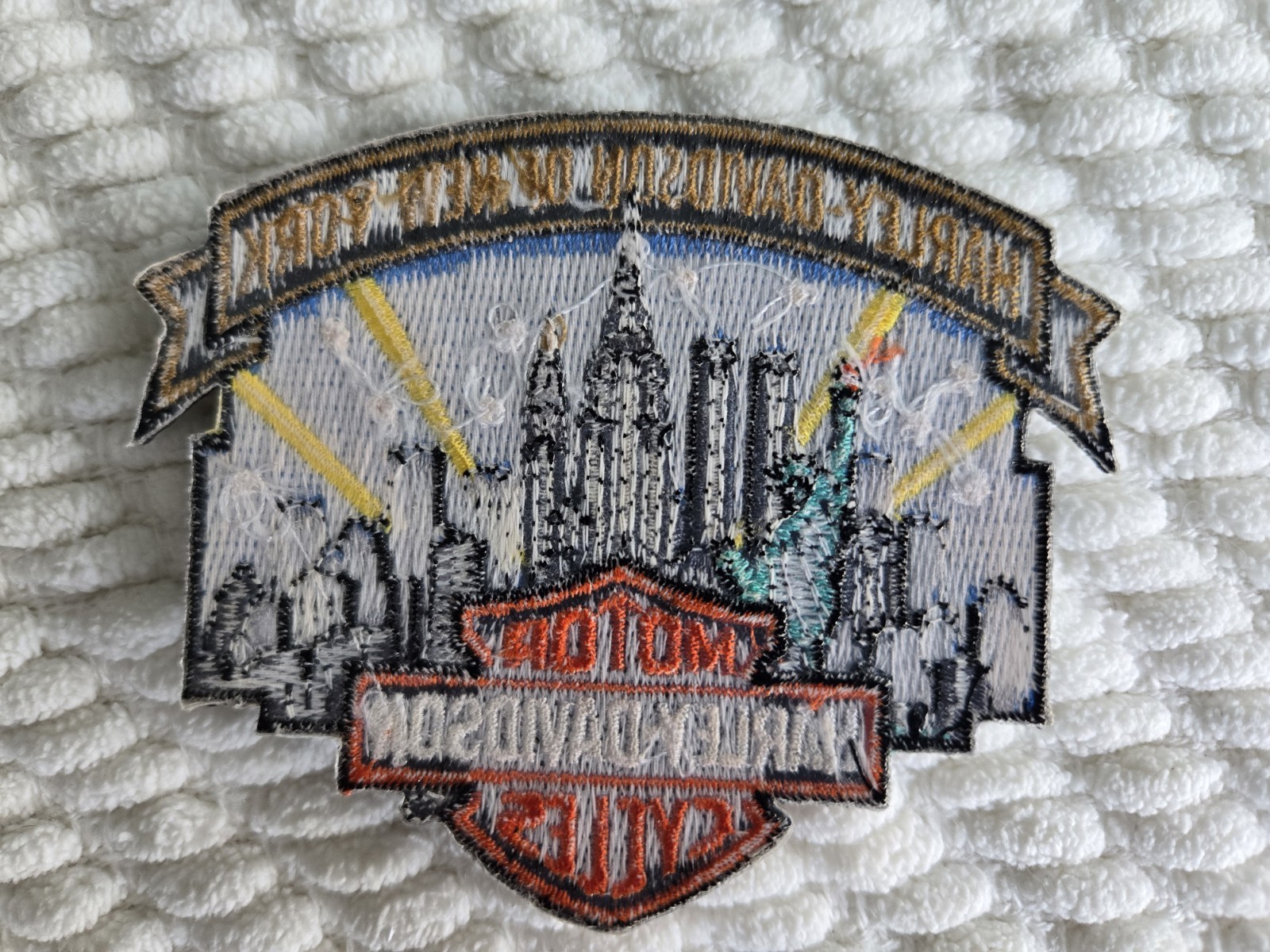 Harley Davidson NYC Skyline Patch NEW