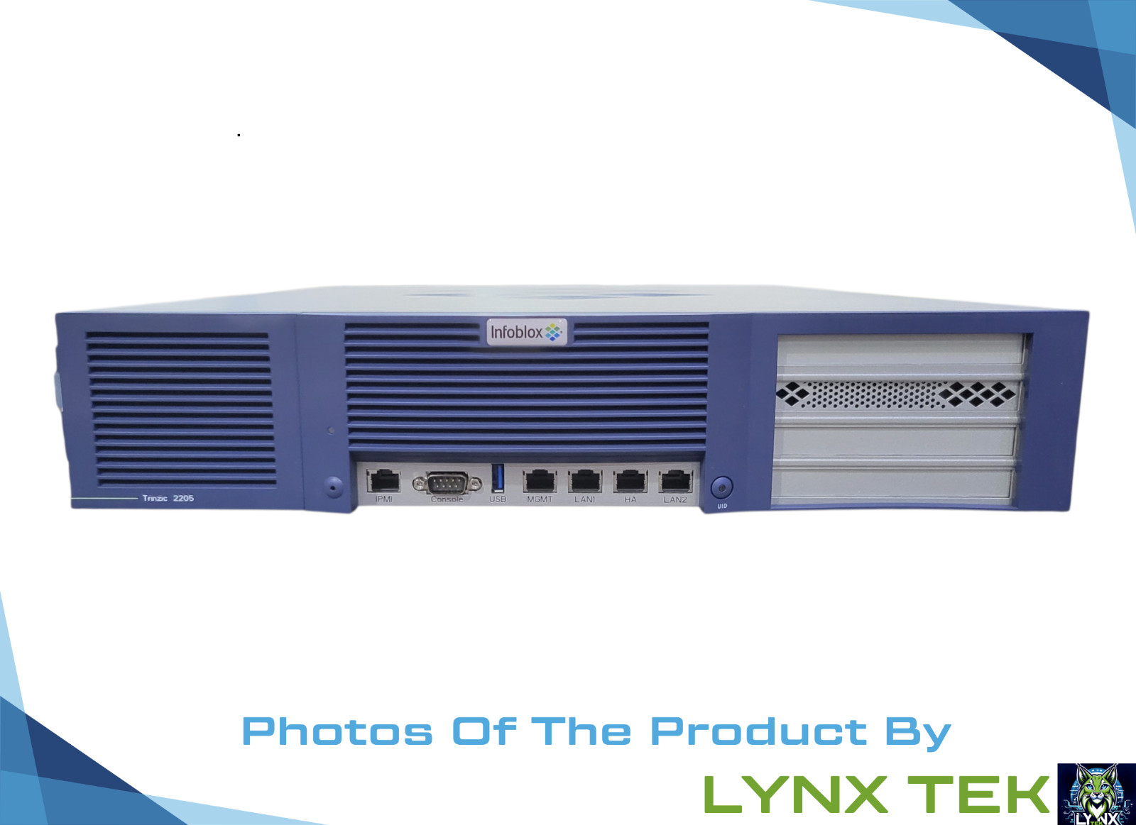 NEW Infoblox Trinzic TE-2205-HW-AC Grid DNS Traffic Controller No HDD, Licenses