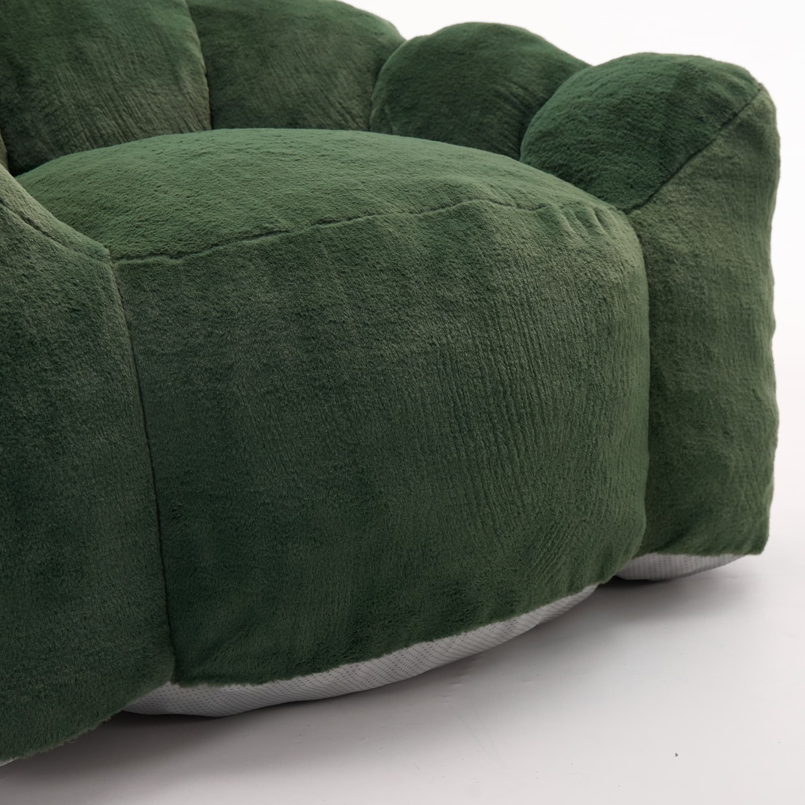 Green Lotus Compression Sofa Bean Bag Pull Ring Portable Living Room Bedroom