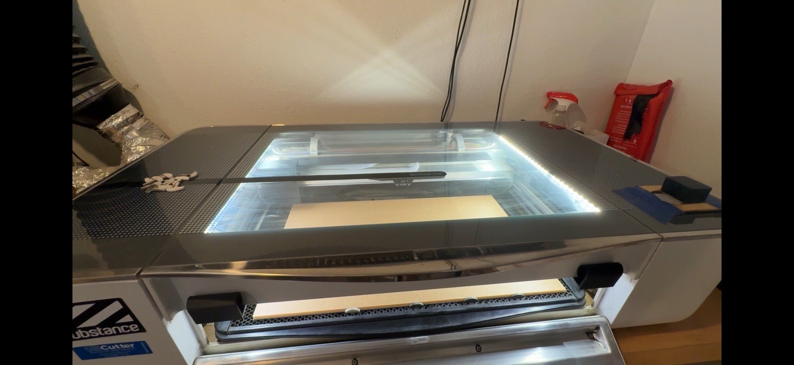 Glowforge Lid Closed Shut Bypass Operate With Front Door Open Like A Passthrough