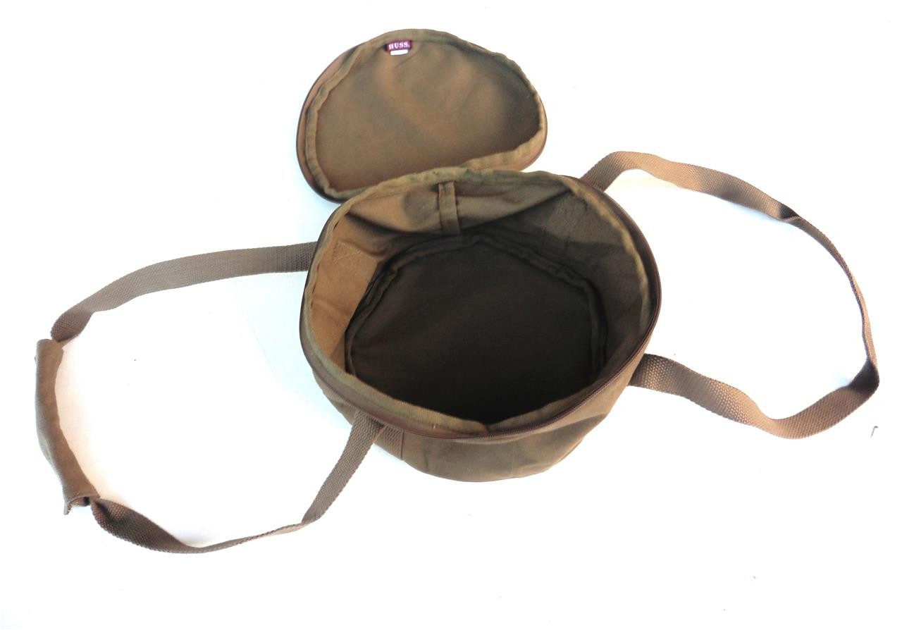 Huss 5.9L 2 Quart Canvas Camp Oven Carry Bag | Heavy Duty 22oz | Olive | HBC005