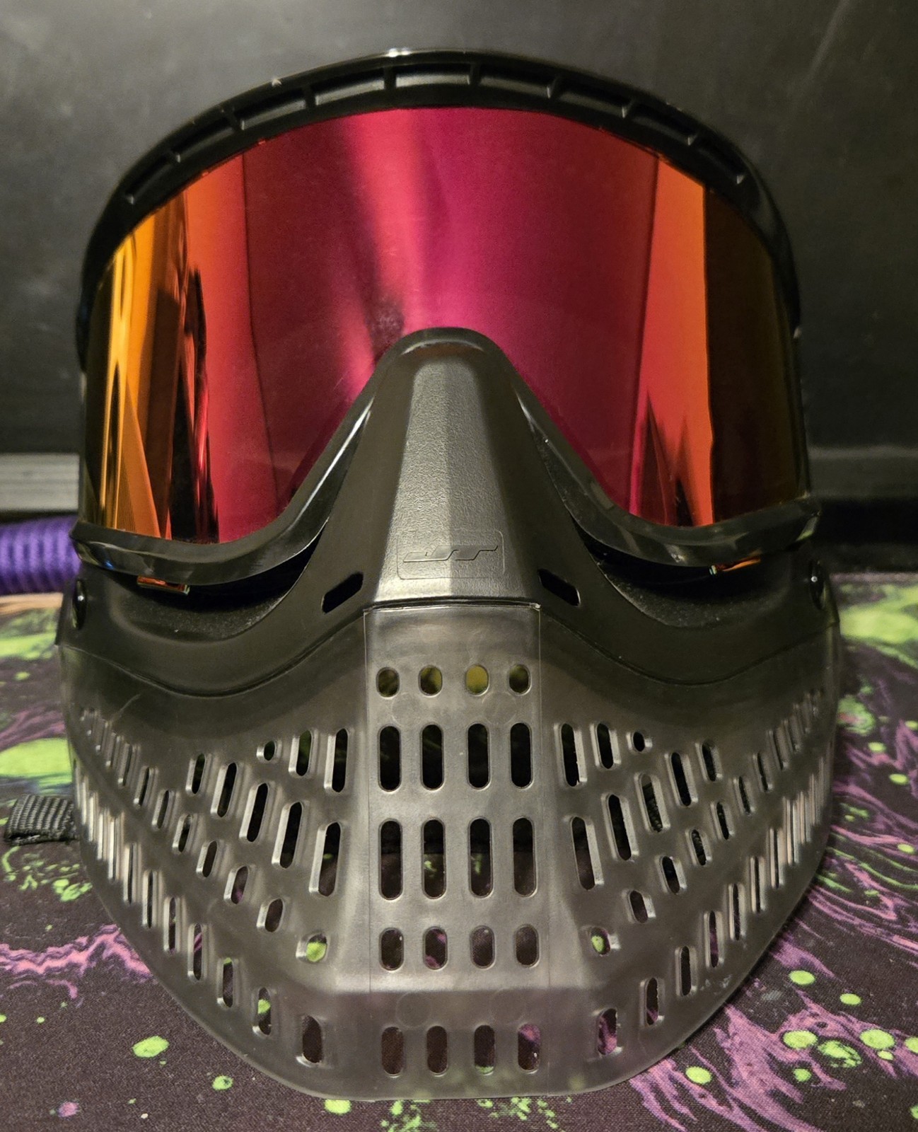 JT Proflex Paintball Mask - Ice Series Stratus (Smoke) Bottoms W/ Hydra Frames