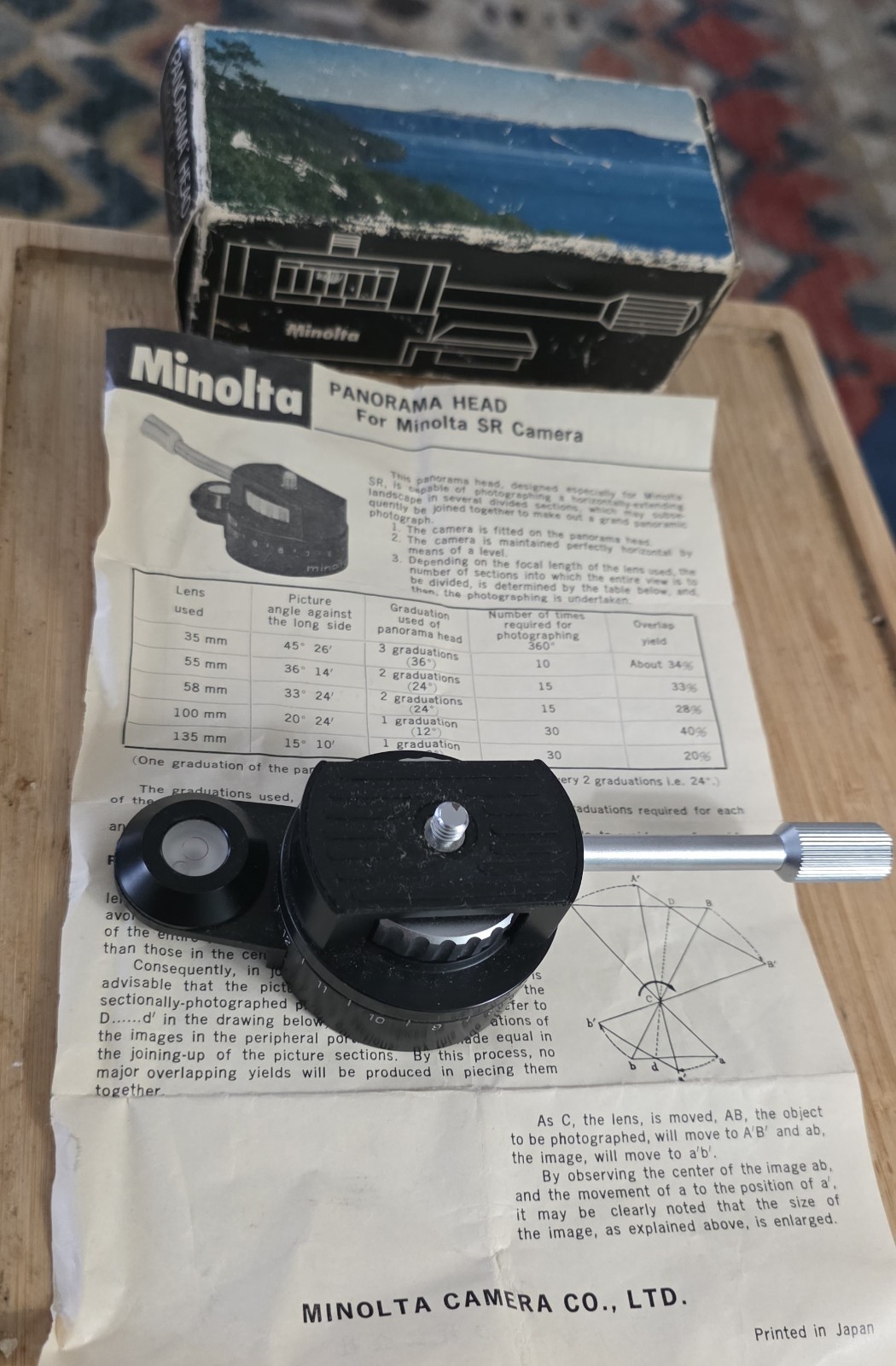 Minolta Panorama Head, Boxed 8709 With Paperwork