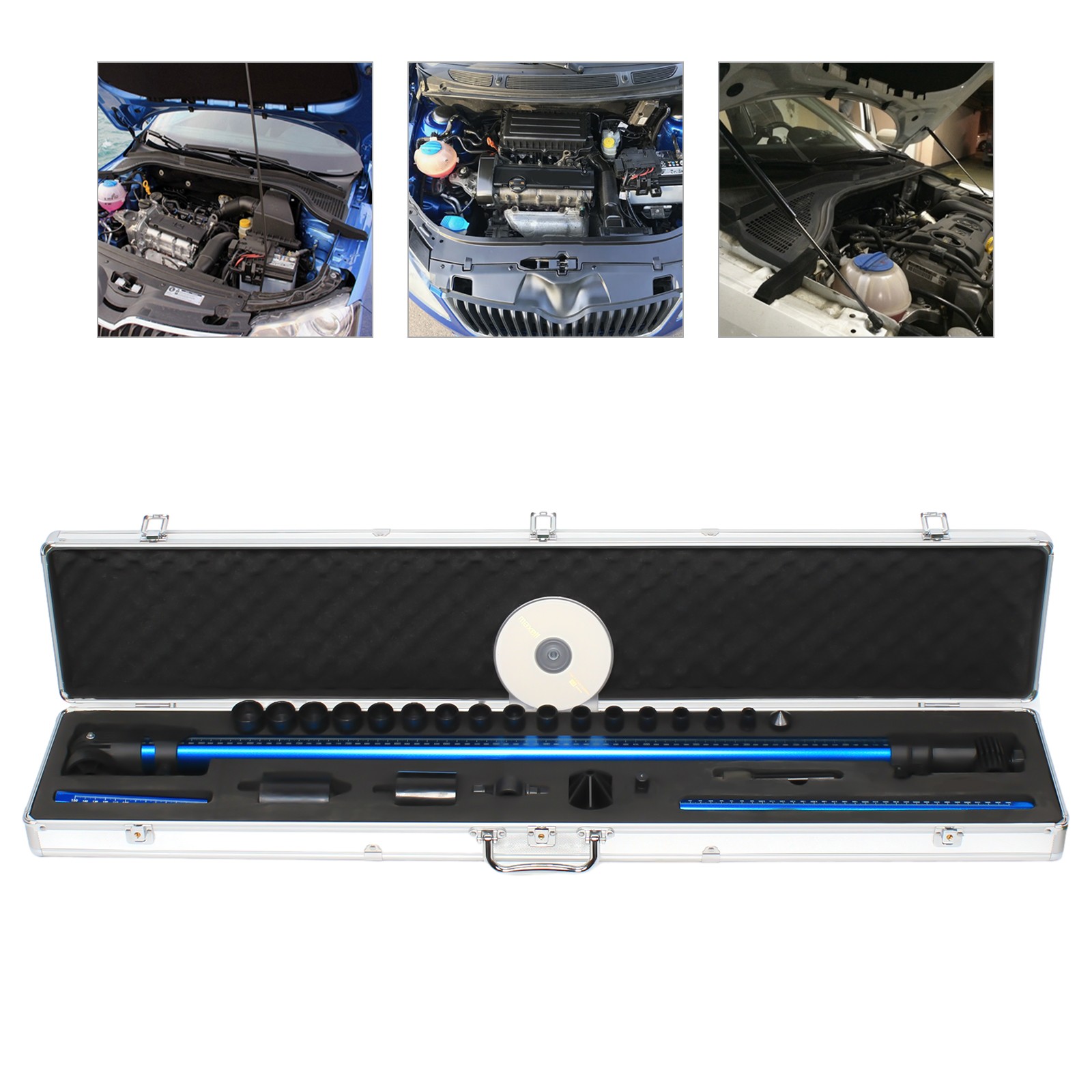 Auto Body Frame Machine 2D Measuring Ruler System High-precision W/ 3D Adapter