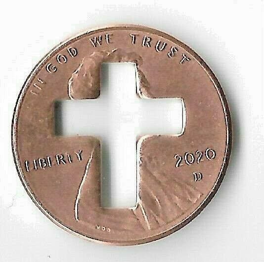 2020 Cross Good Luck Charm Love Holy Penny Collection US USA Coin God Trust Cent
