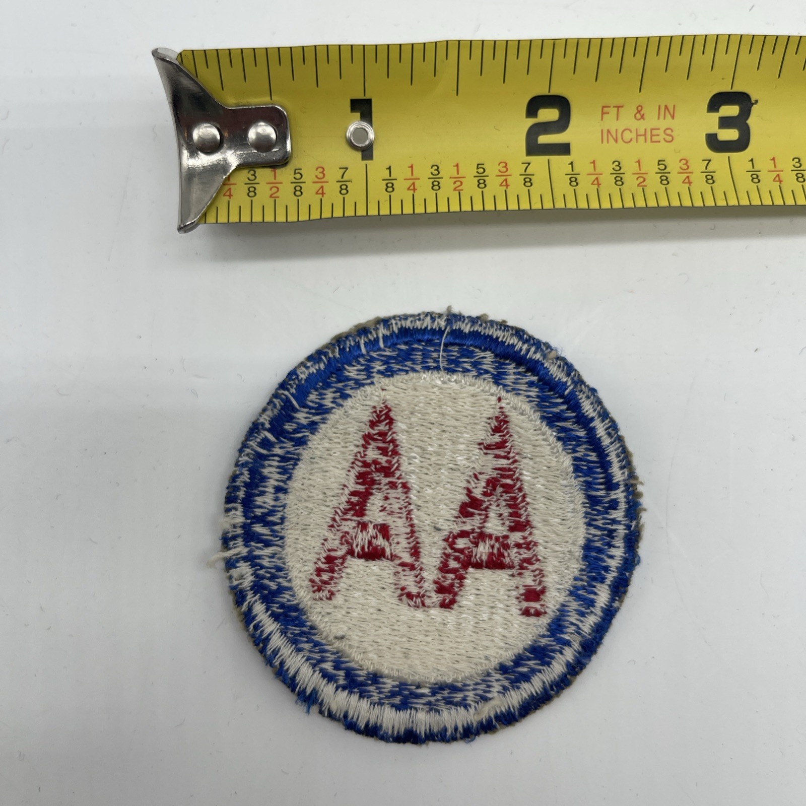 U.S. Military Anti Aircraft Command Patch Insignia “AA” 2.5” Circle Cut Edge