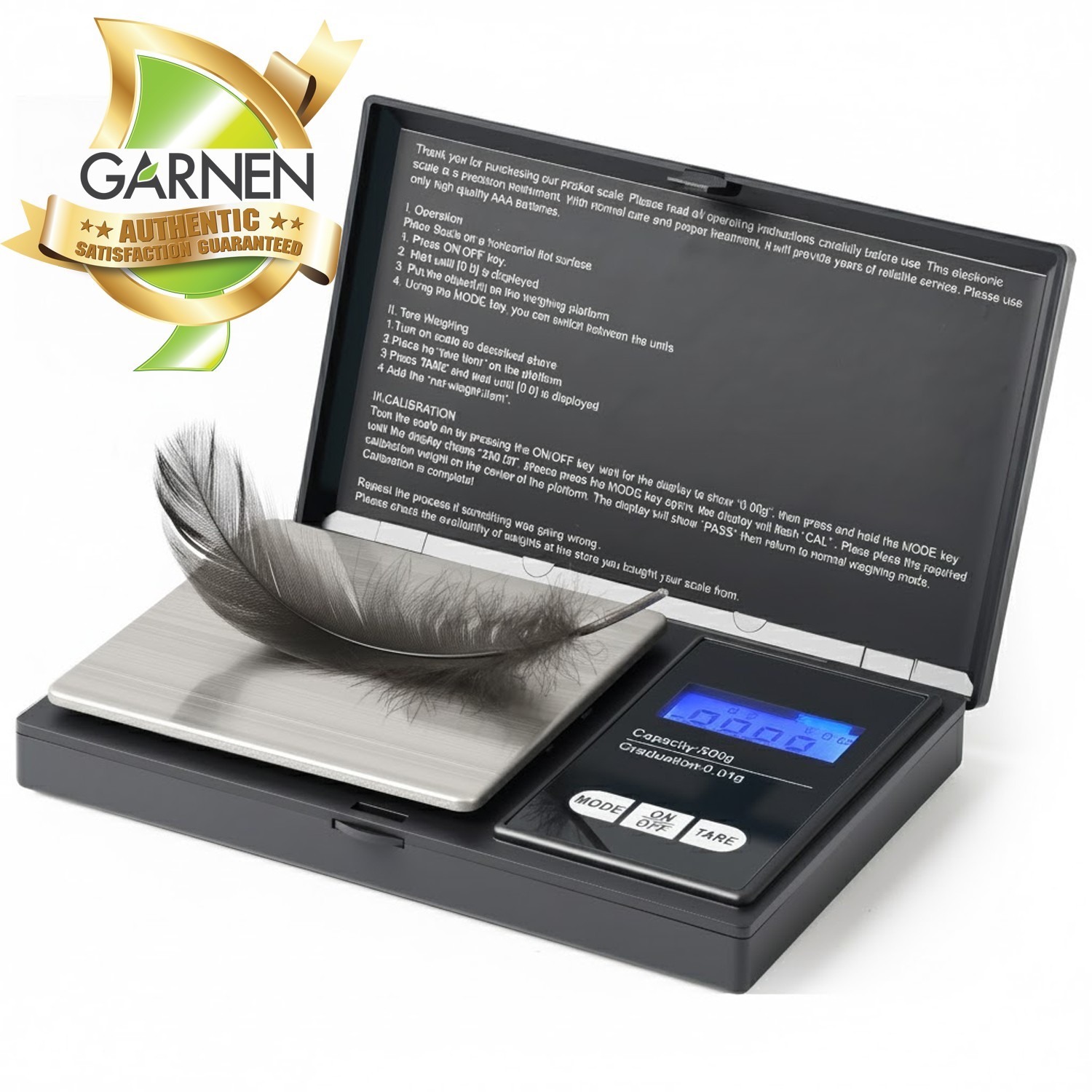 Garnen Digital Jewelry Scale, Digital Pocket Scale 500g/0.01g Precision Scale
