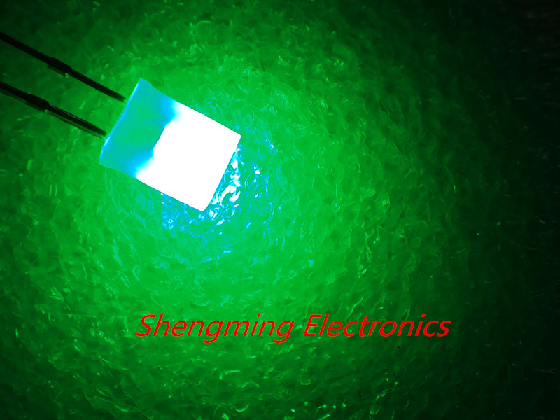 100PCS 2x5x7 Green Color Diffused Led 3.0~3.2V 2*5*7MM fog
