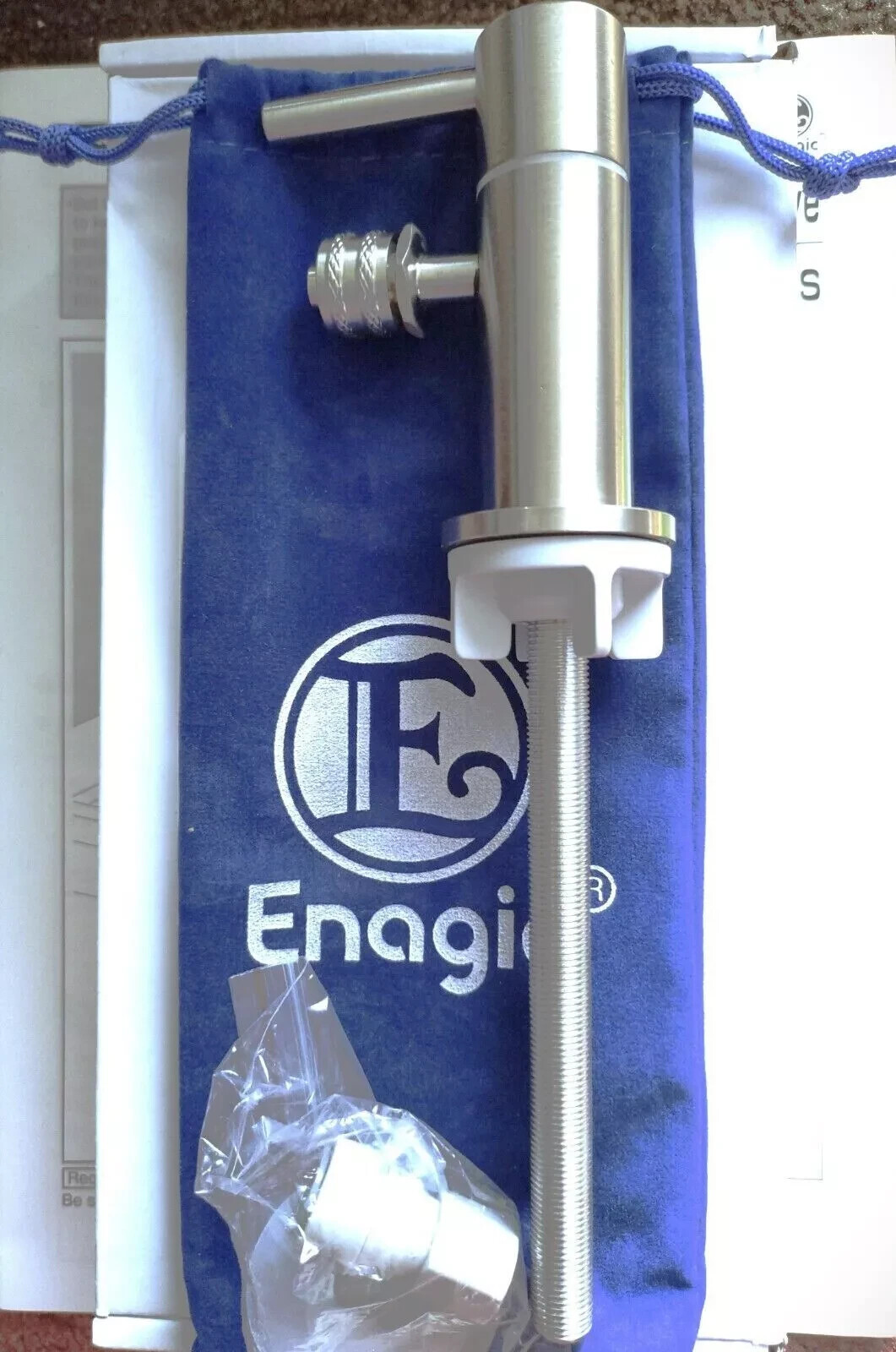 Enagic Kangen Leveluk Cold Water Faucet Chrome Branch Supply Stop Valve NEW