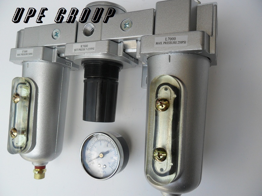 1/2"  COMBO AIR LINE PARTICULATE FILTER MOISTURE TRAP LUBRICATOR REGULATOR