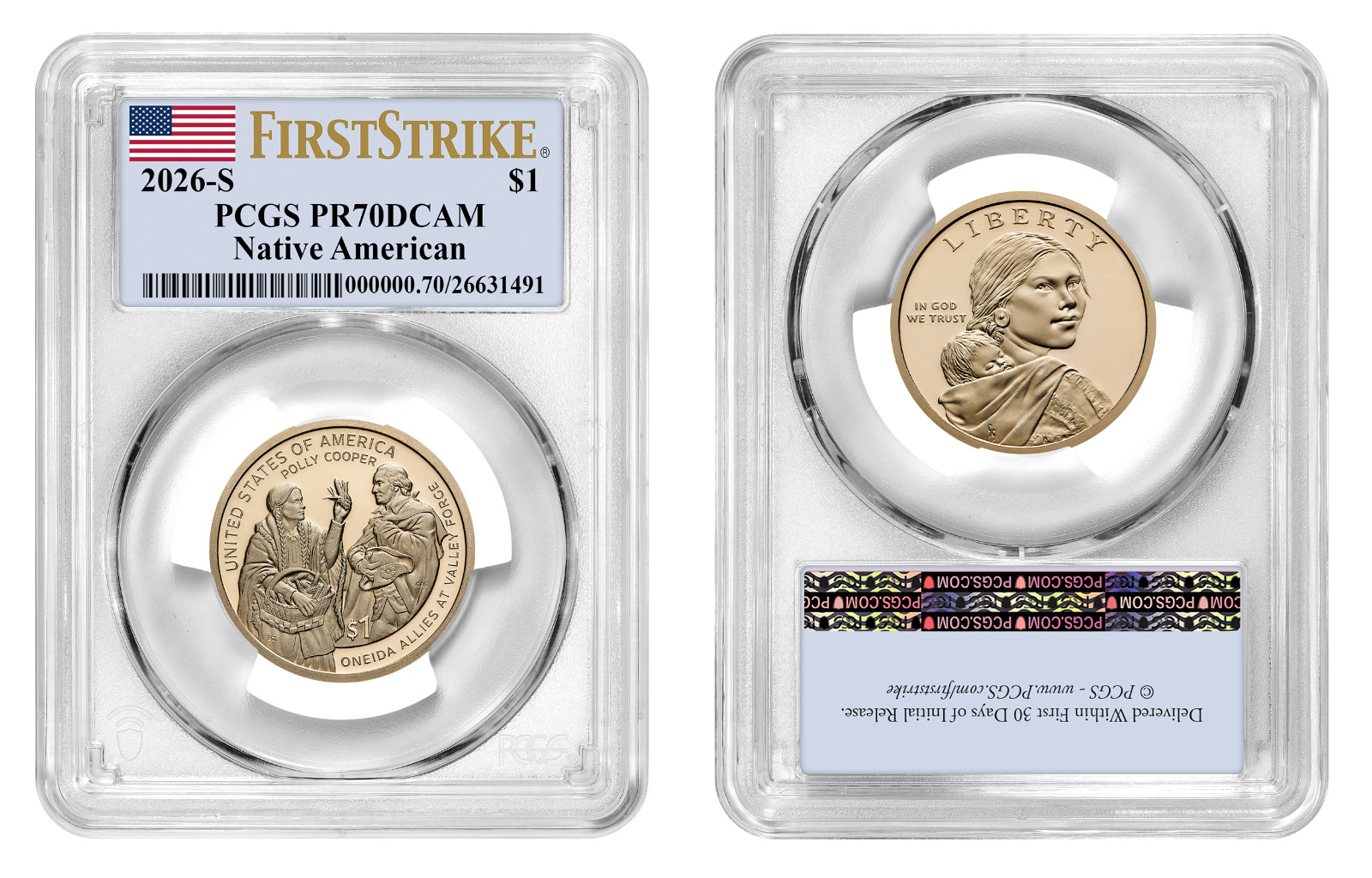 2026 S Native American $1 PCGS PR70DCAM FirstStrike #2