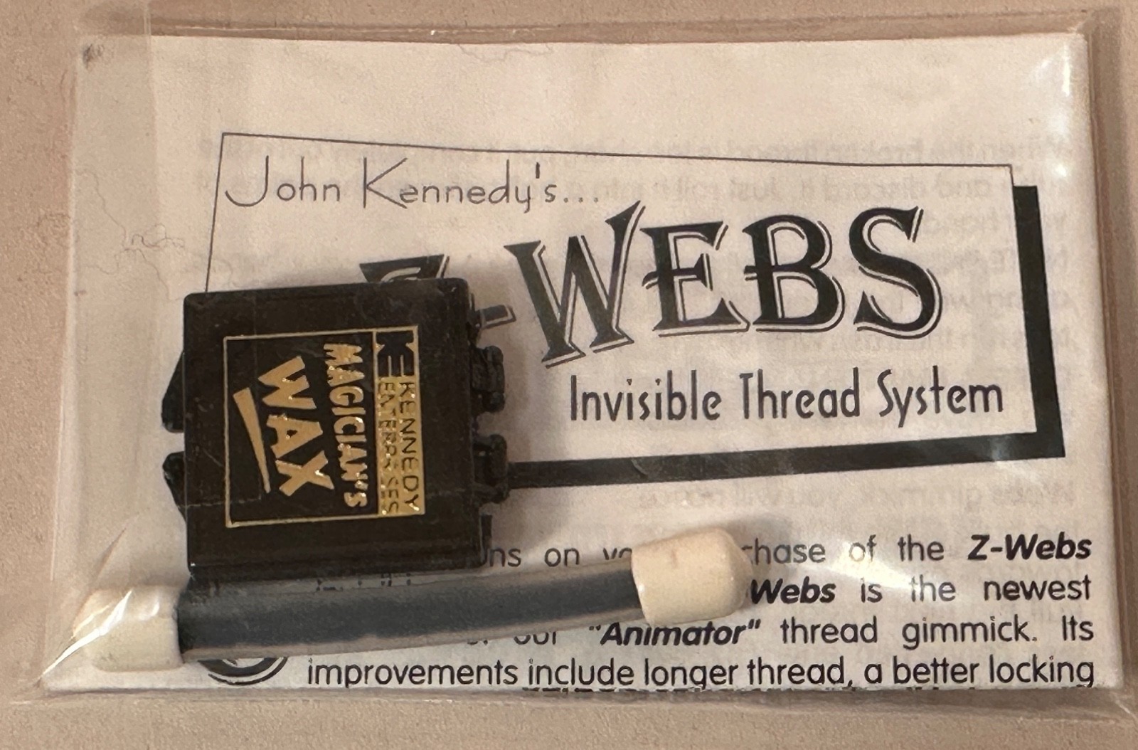 Z-Webs, John Kennedy Invisible Thread System