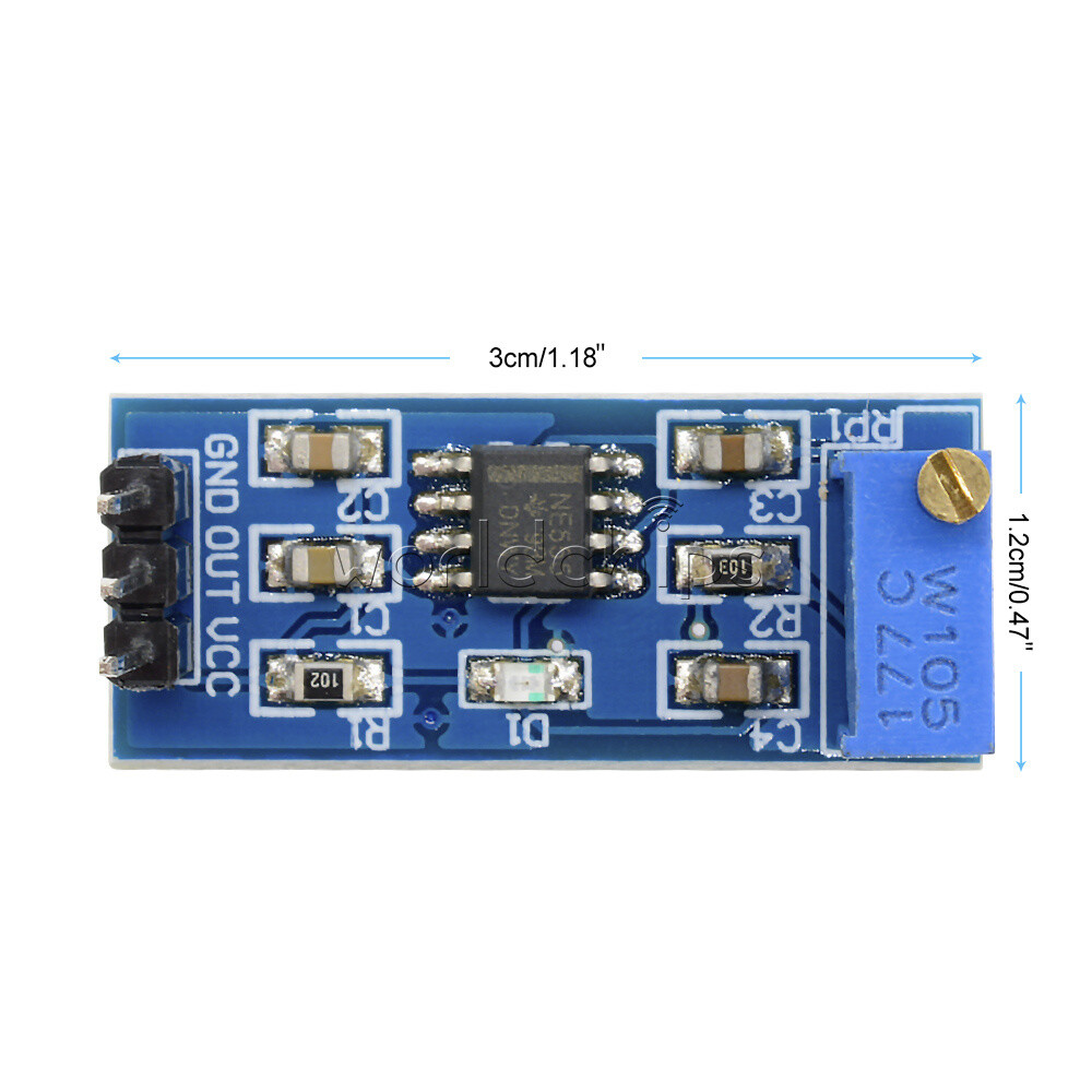 10PCS NE555 Pulse Signal Generator Module Frequency Adjustable Square Wave 5-12V