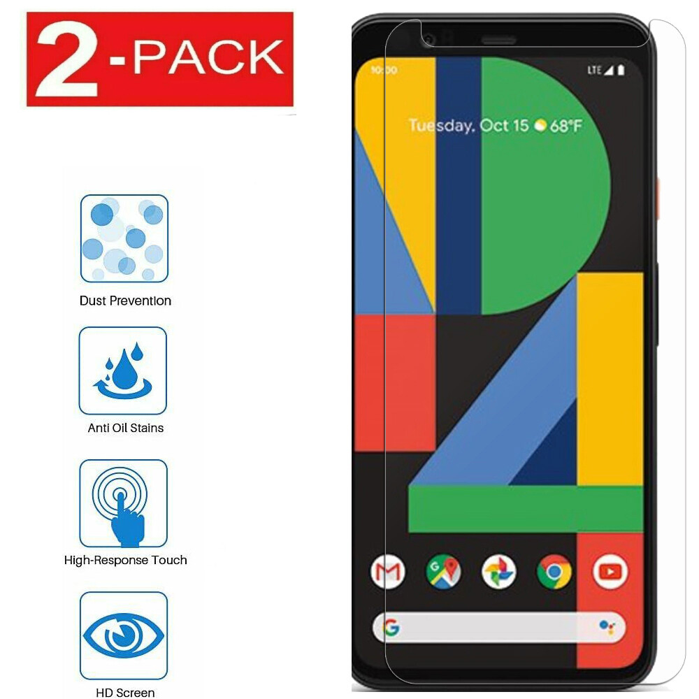 2-Pack Tempered Glass Screen Protector For Google Pixel  4 /4a 5G
