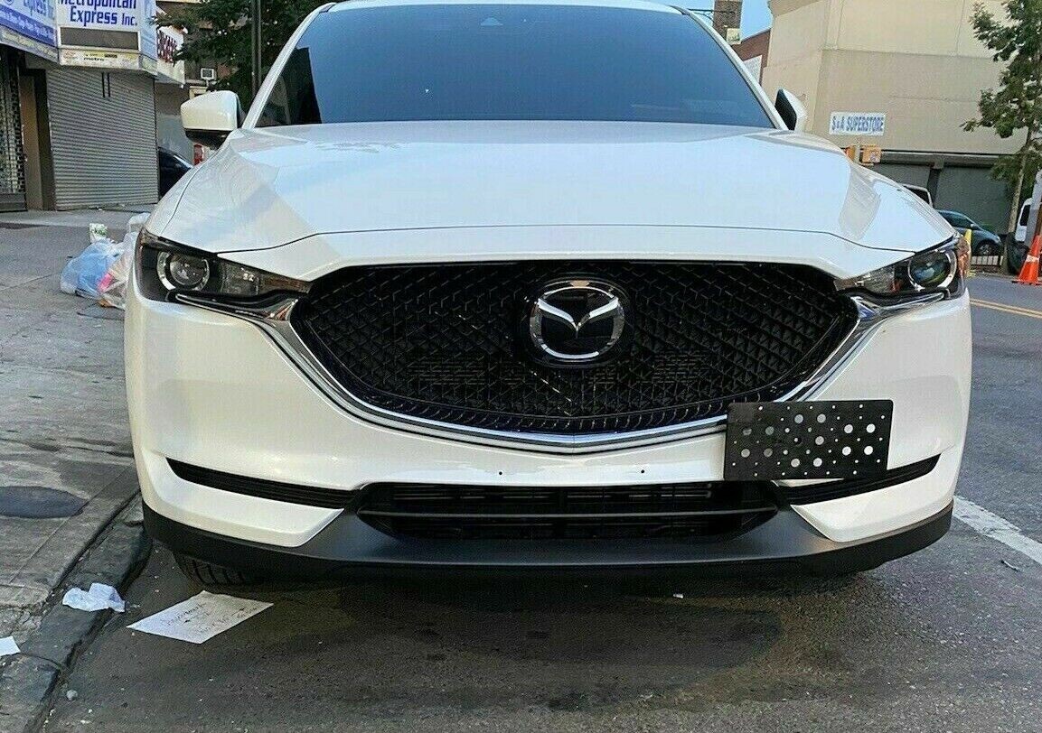 Front Bumper Tow Hook License Plate Mount Bracket For Mazda CX-5 2017-2021 New