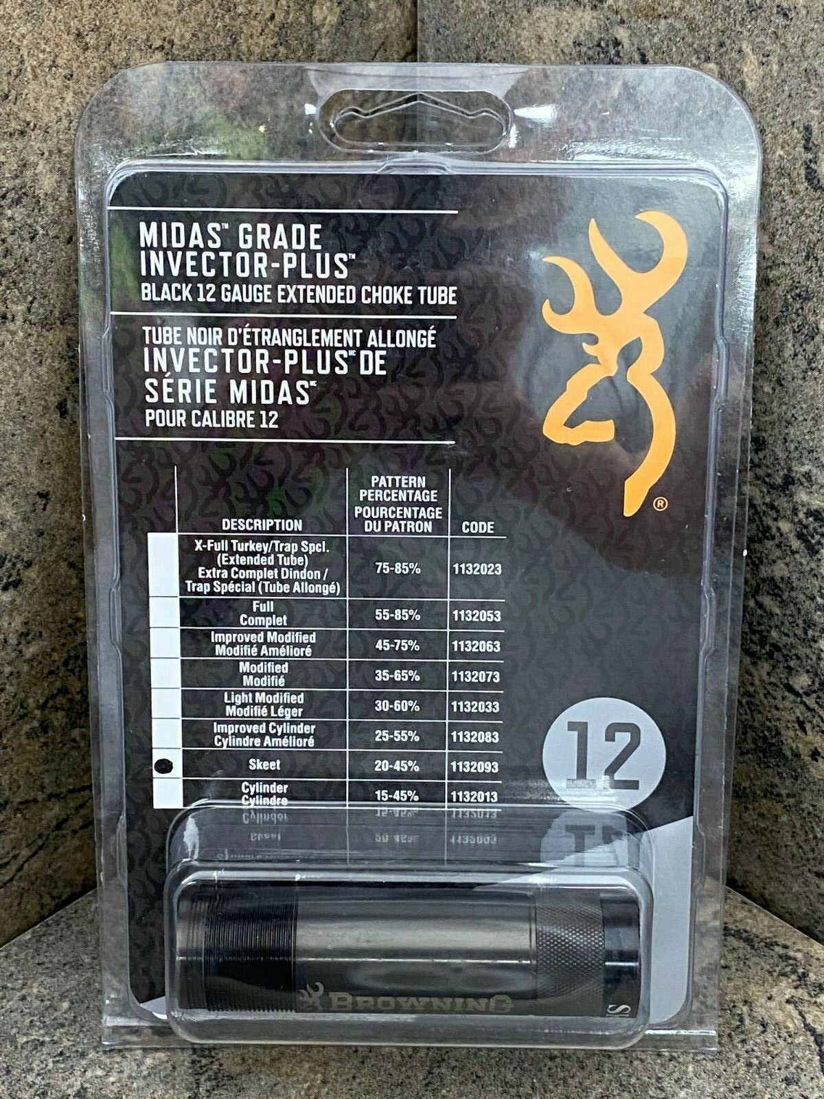 Browning Midas Grade Extended Black Choke Tubes, Invector + Skeet 12Ga 1132093