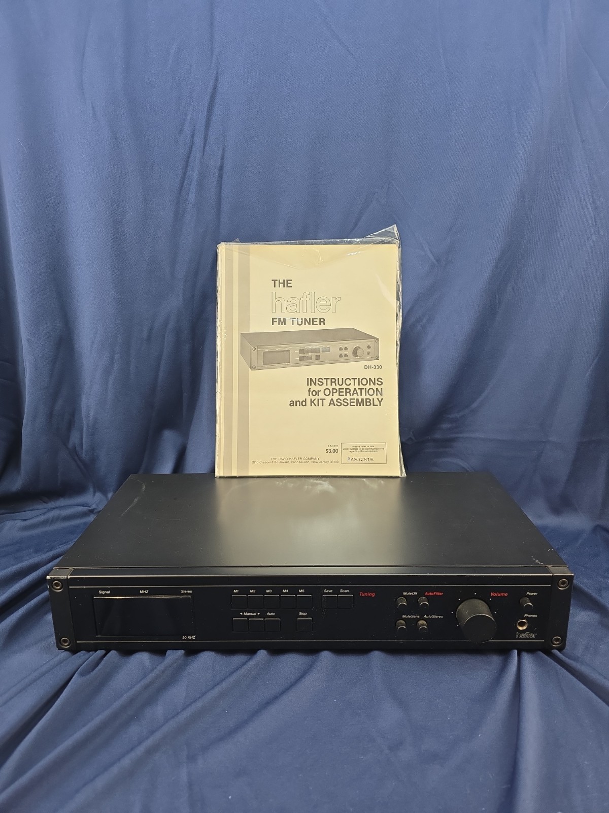 Hafler DH-330 Digital FM Stereo Tuner w/ Original Box & Manual Tested Works
