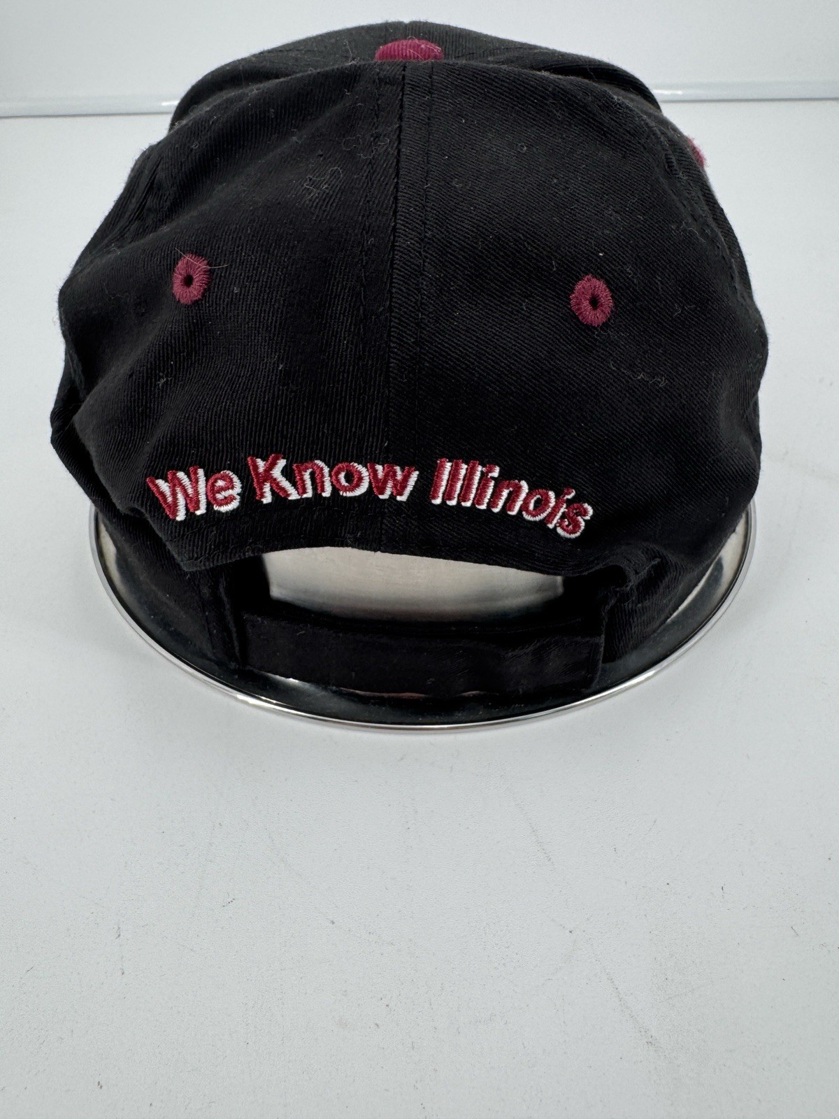 Stone Seed Group Southern Illinois Salukis Cap Hat Adjustable Black