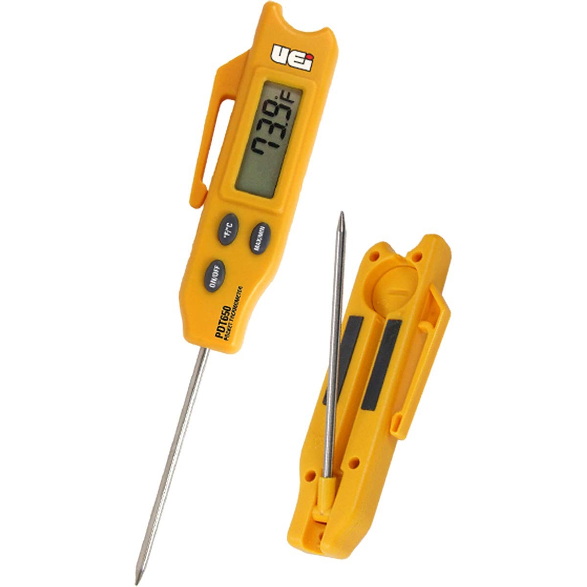 PDT650 Folding Pocket Digital Thermometer,Yellow