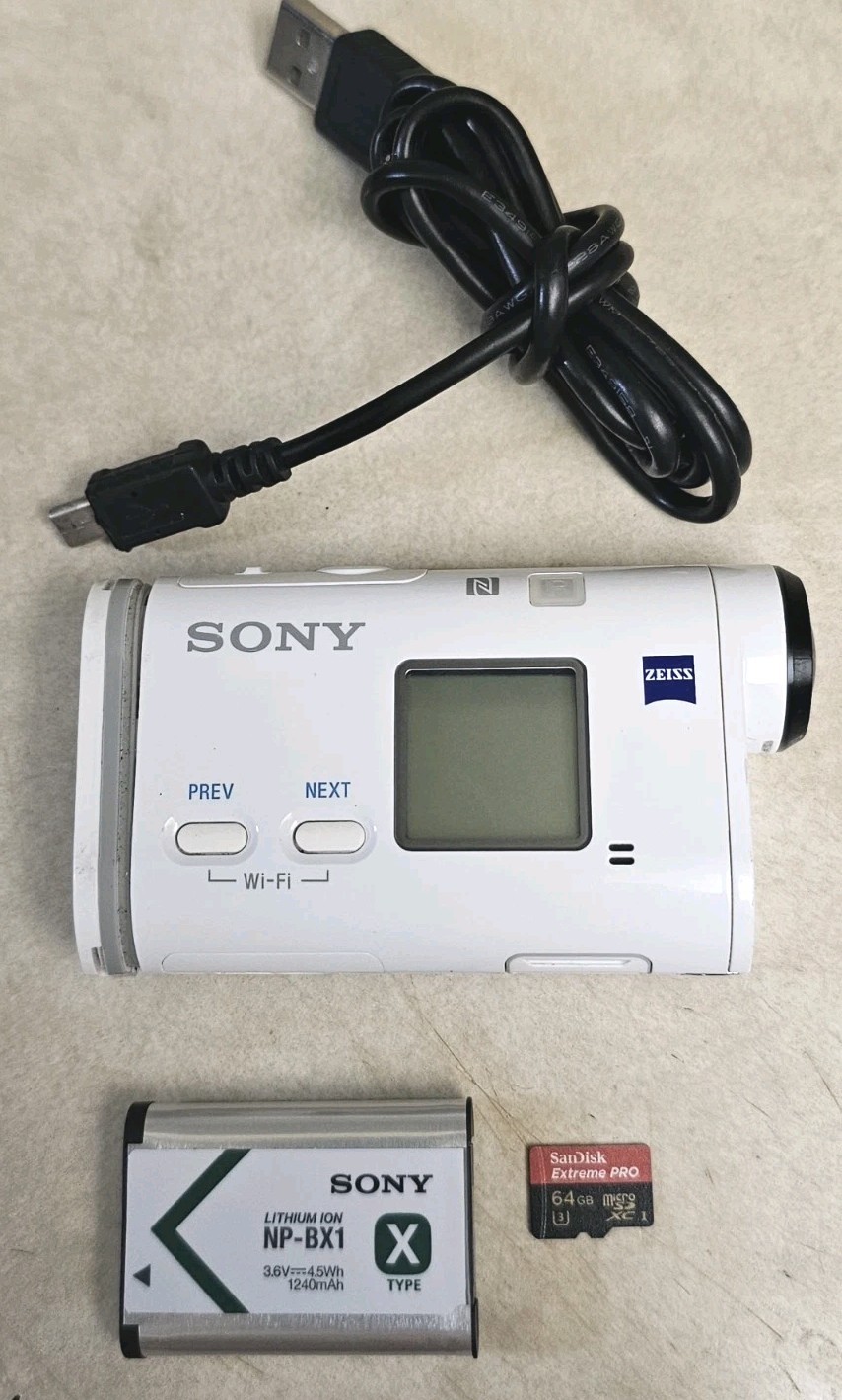 Sony FDR-X1000V 4K Action Cam GPS LENDS ZEISSS SPLASHPROOF EXMOR R