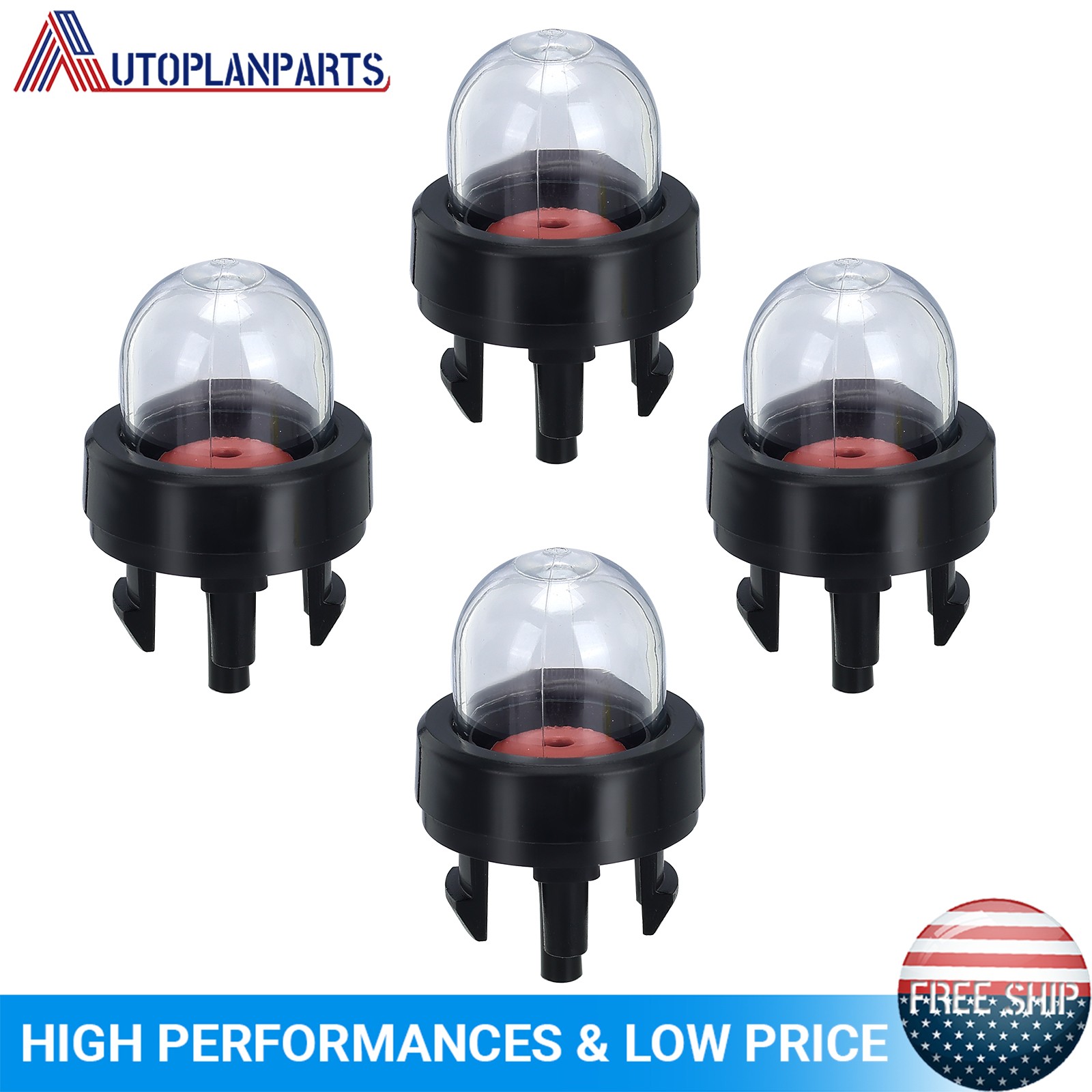 4x Primer Bulb For Husqvarna 227 232 235 240 322 323 325 326 327 333 334 335 338