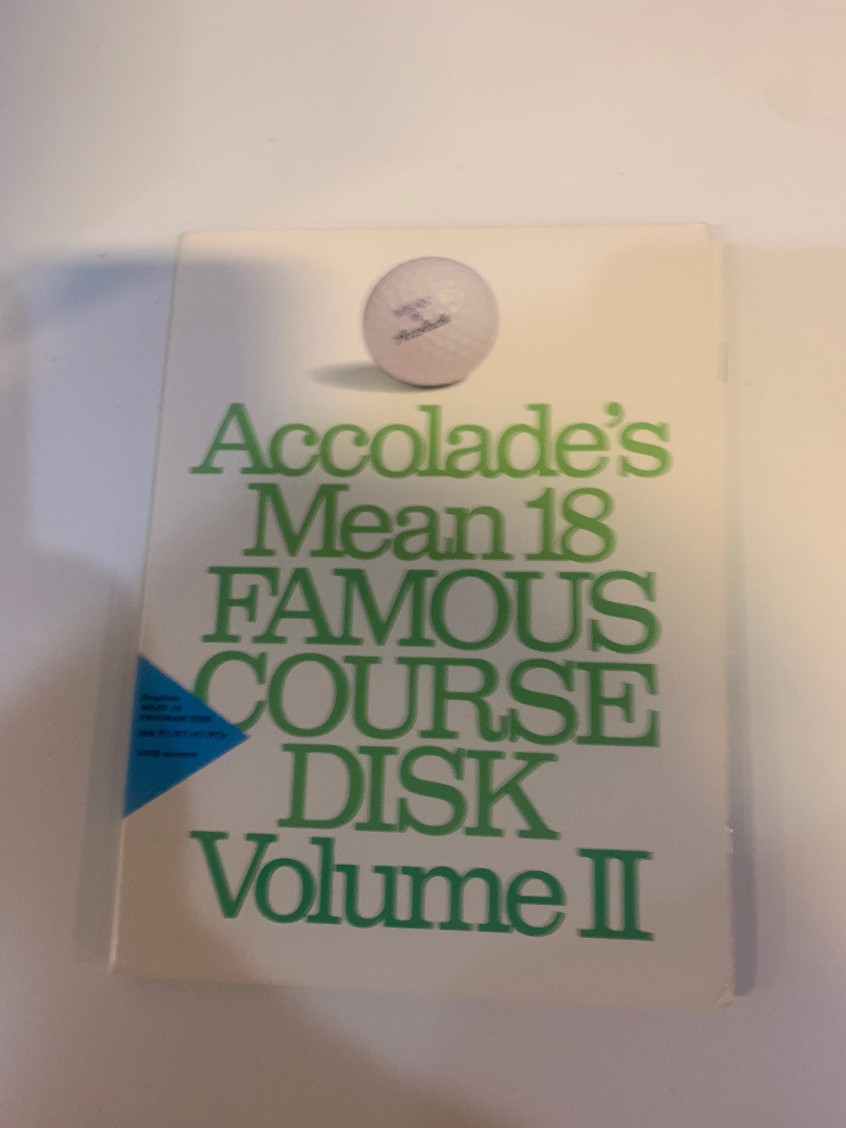 Accolade Mean 18 Media Famous Course Vol II III IV Lot 2 3 4 IBM PC - 5.25 Media