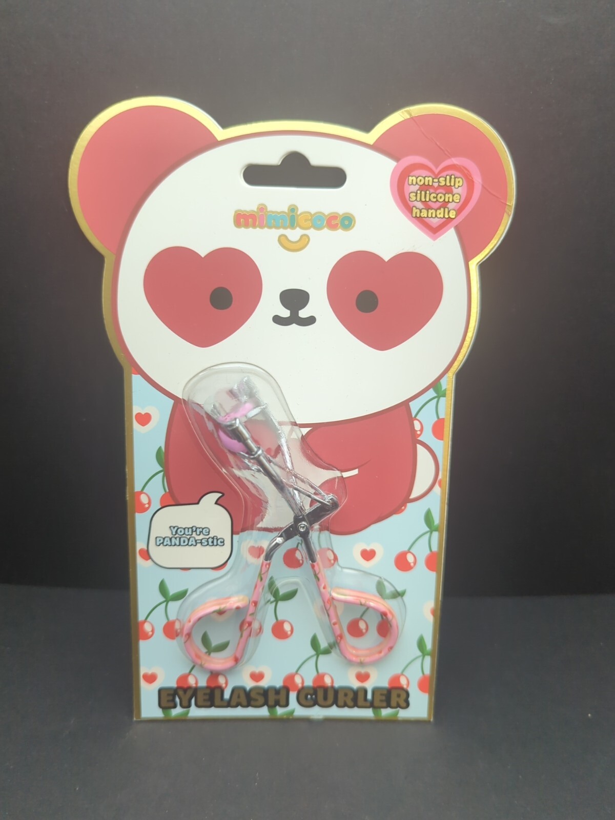 Cute Kawaii Eyelash Curler Cherries Panda Mimicoco Adorable NEW Makeup Lashes