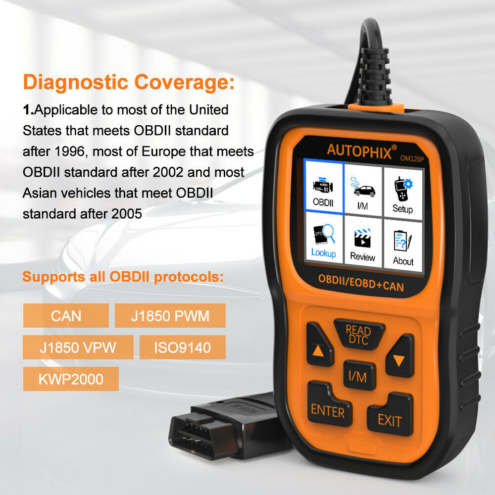 Professional OBD2 Diagnostic Device Car Scanner Check Engine Light Code Reader