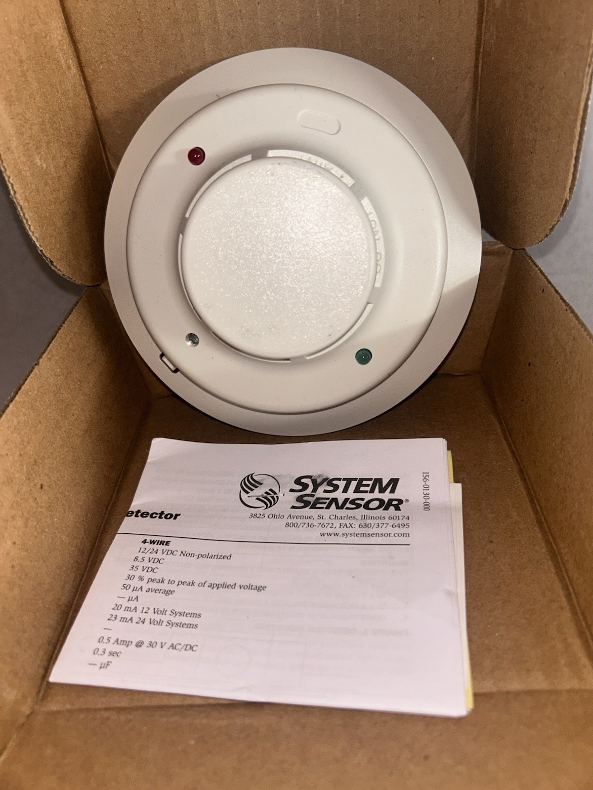 NEW System Sensor 2W-B i3 Series 2-wire Photoelectric Smoke Detector WITH BASE