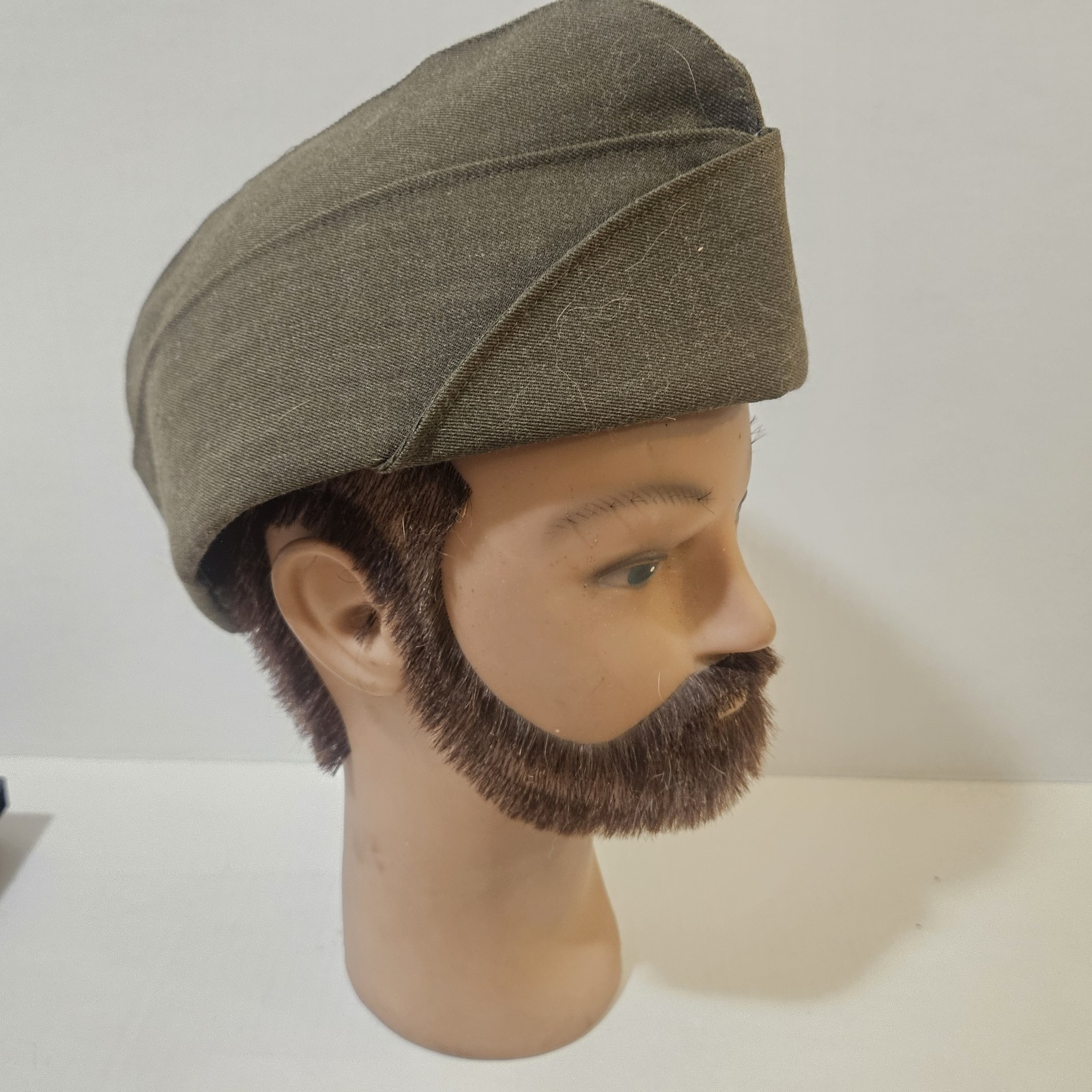 USMC Marine Corps Garrison Cap Bernard Valor Collection Green Wool Size 7 5/8