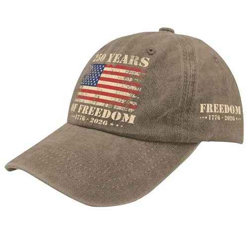 America 250 Years Anniversary Hat 1776-2026 Patriotic