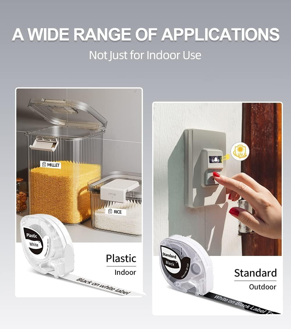 P12 Label Maker Machine with Tape, Bluetooth Small Thermal Label Printer with Mu