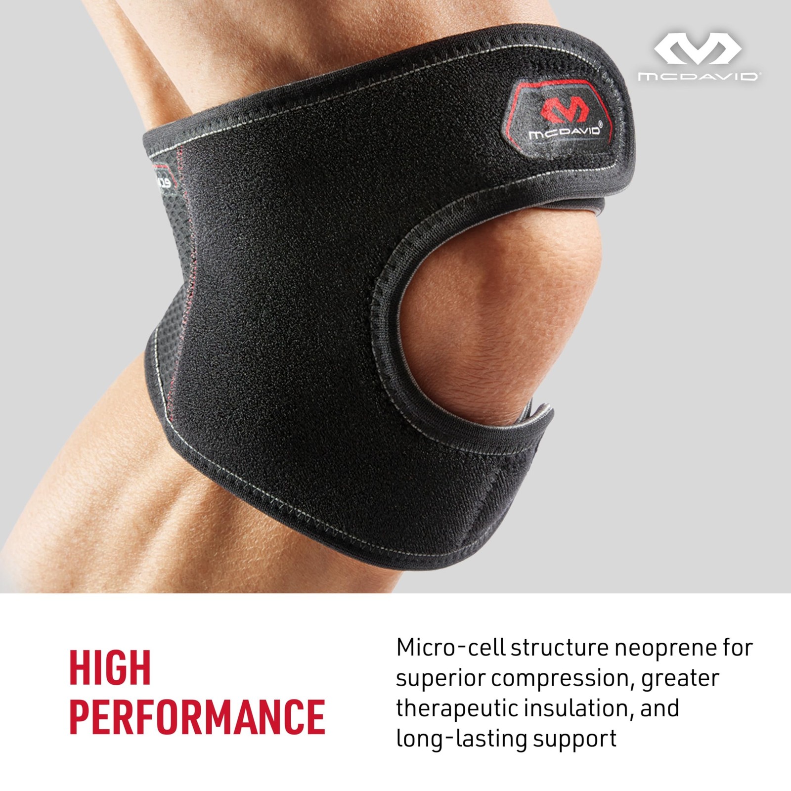 McDavid Level 2 Knee Support Adj S/M Adjustable Wrap