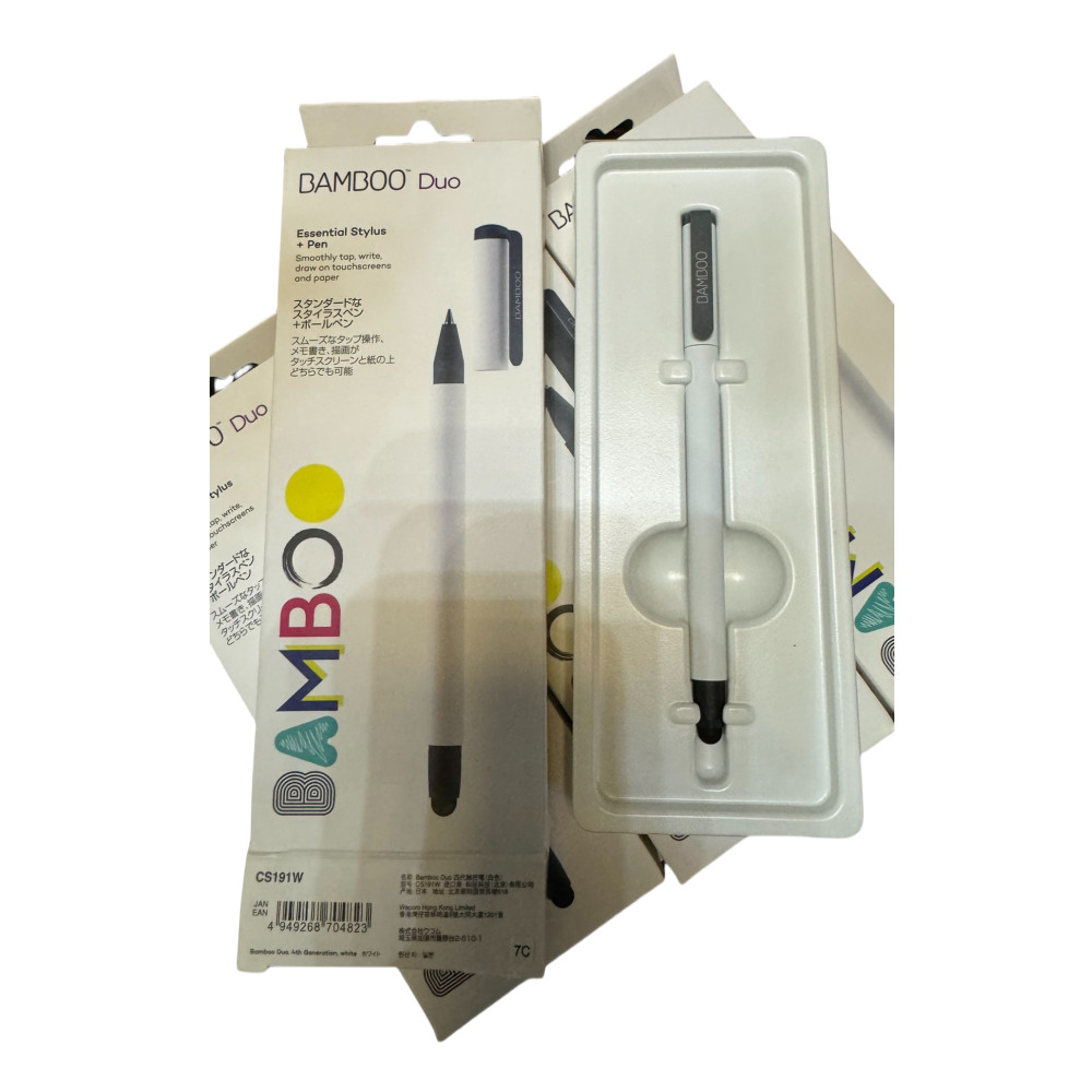 Wacom Bamboo duo (4th Generation) Essential Stylus CS191K - Black NEW