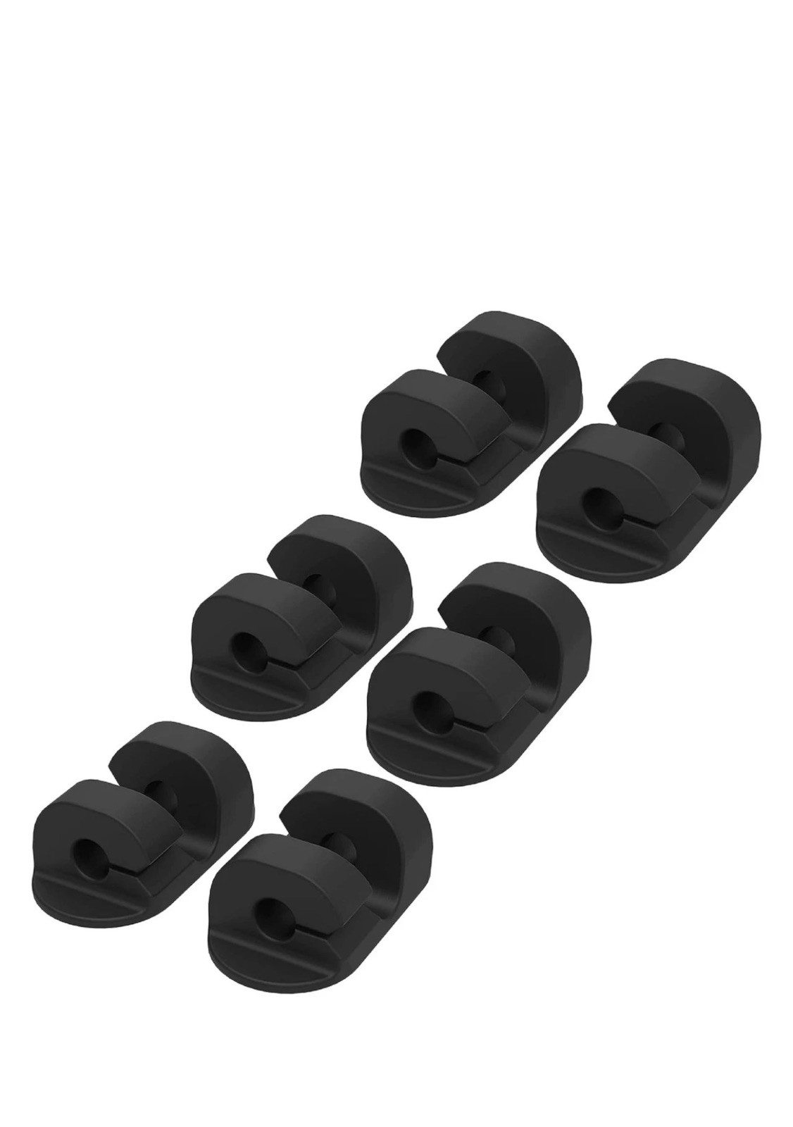 Scosche CMAA2-6PKRP 6 Pack Adhesive Cable Management Clip Kit, 6-pk, Black
